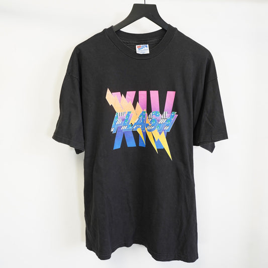 (XL) Vintage Flash Drive 90s Computer Technology Microchip T-Shirt Men's XL Black