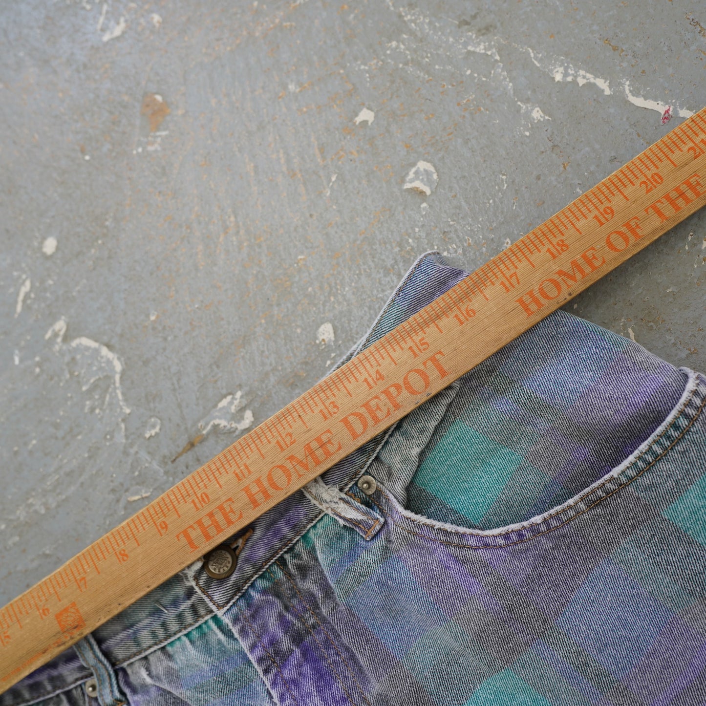 (Men's 36) Vintage 90s Plaid Skater Grunge Baggy Shorts Men's 36 Aqua Purple Retro Surf