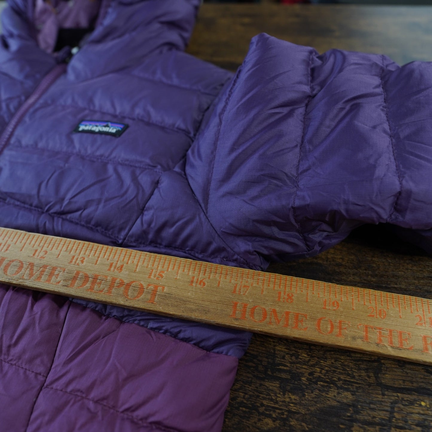 (Youth L) Patagonia Reversible Down Sweater Hoody Puffer Jacket Girls Purple Pink