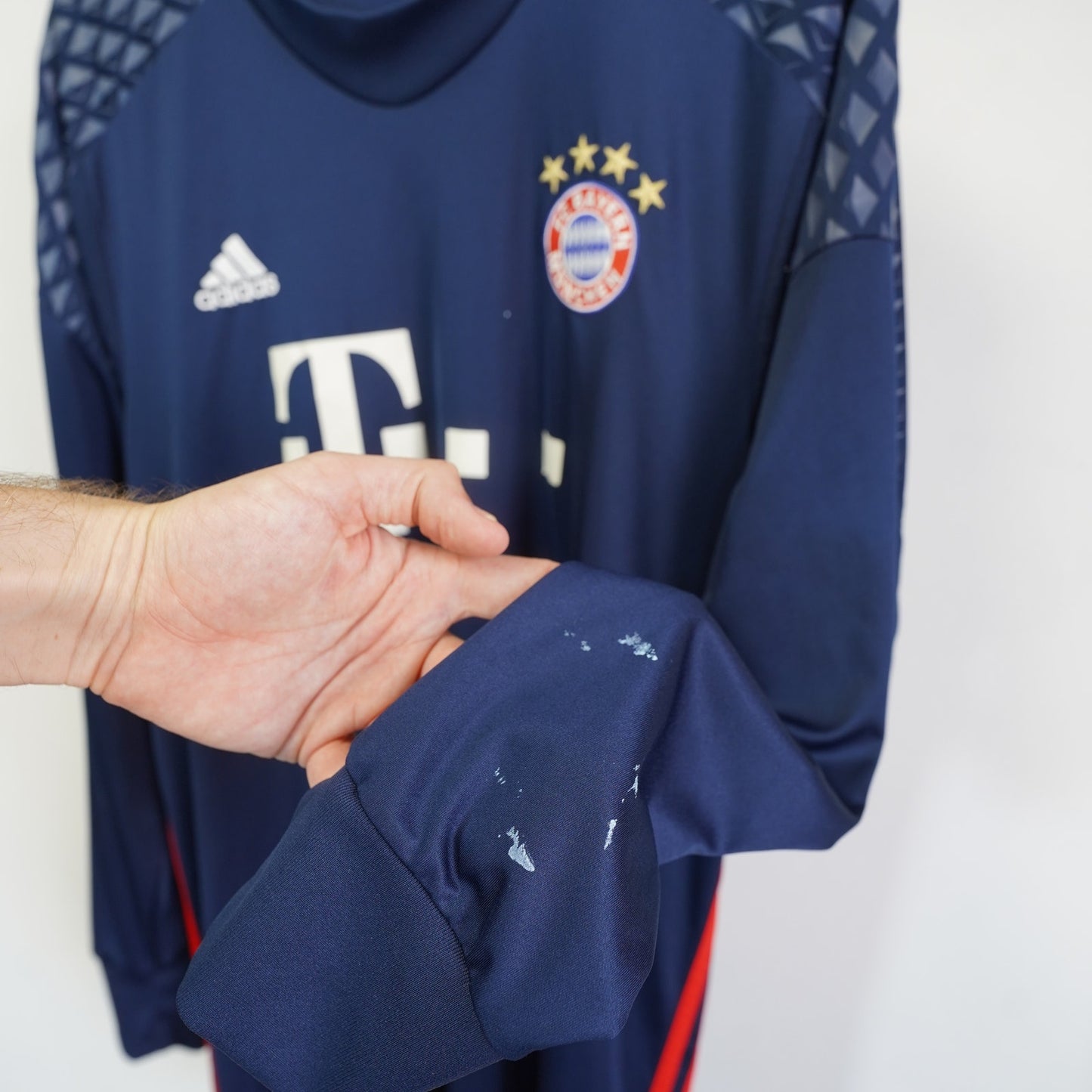 (XL) Adidas Bayern Munich Manuel Neuer Goalkeeper Soccer Jersey Mens XL Blue Football
