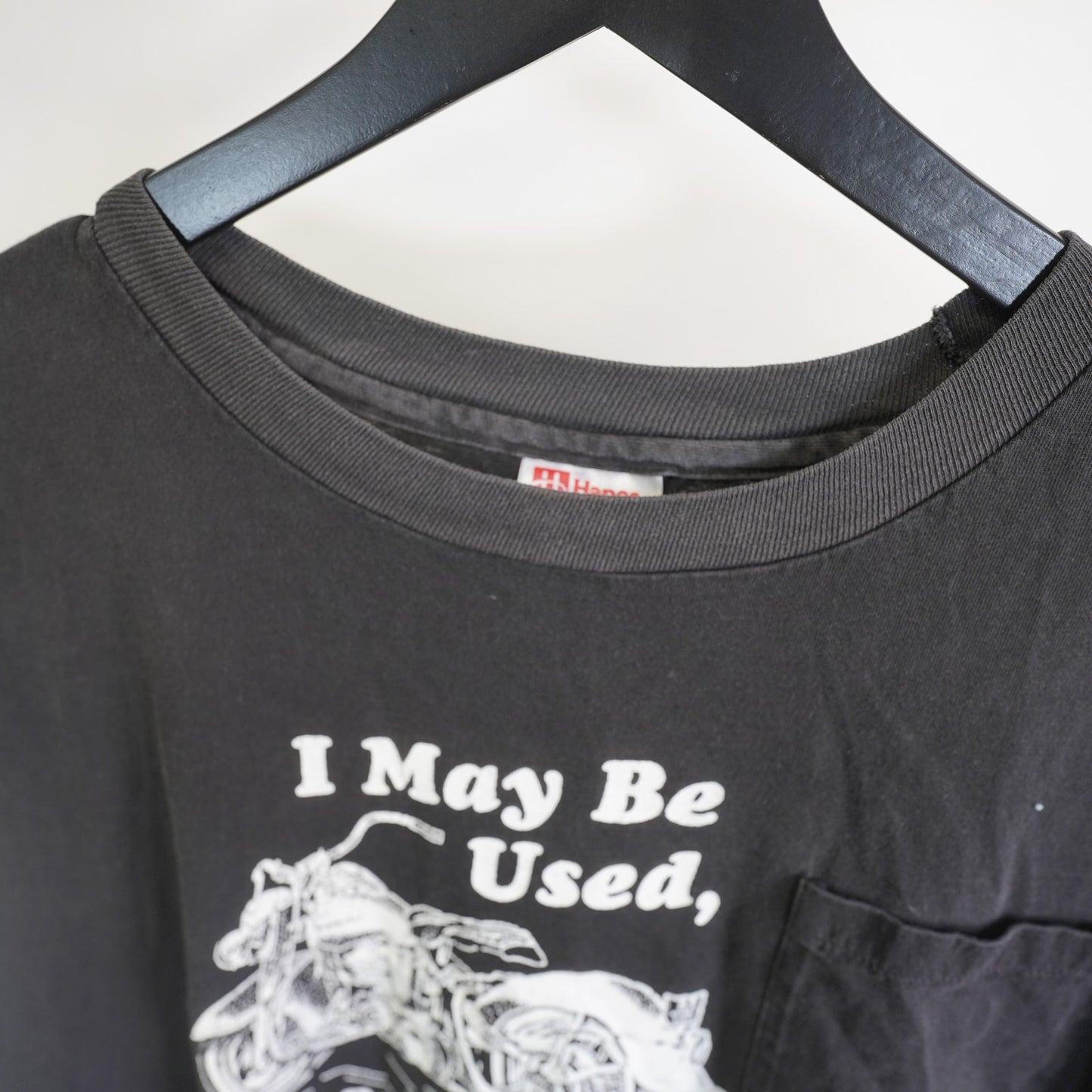 (XXL) Vintage I'm Used But Not Used Up Biker Muscle T-Shirt Men's XXL Black Harley