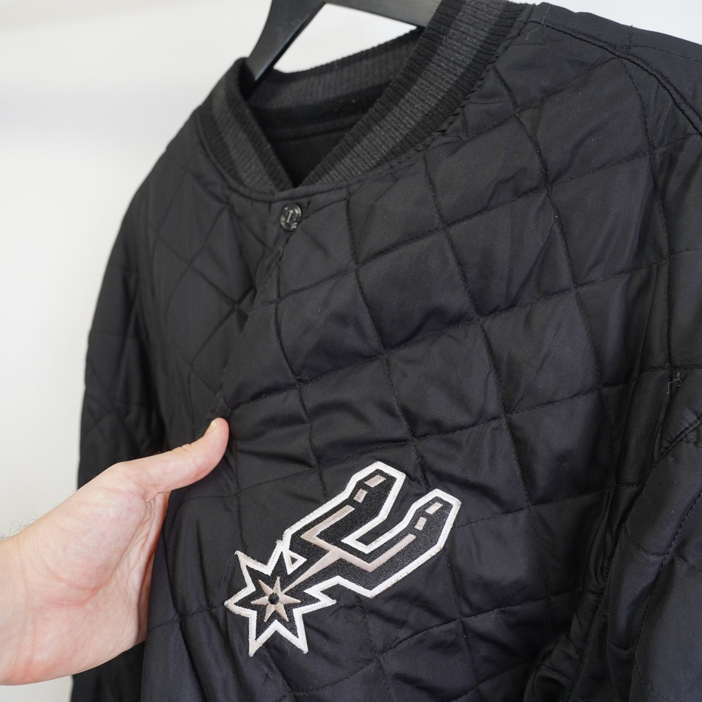 (3XL) Vintage San Antonio Spurs Reversible Varsity Jacket Men's 3XL Black J&H Designs