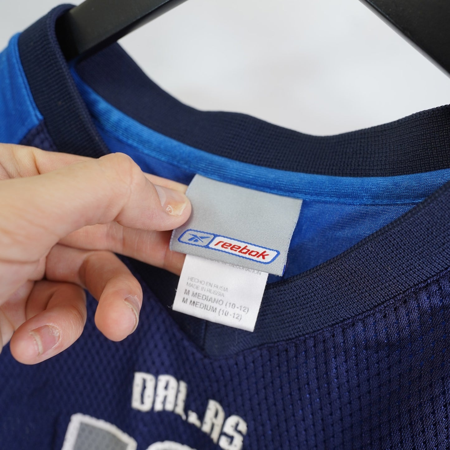 (Kids M) Reebok Dallas Mavericks Dirk Nowitzki 2000s Football Jersey Kids Sz M Youth Blue