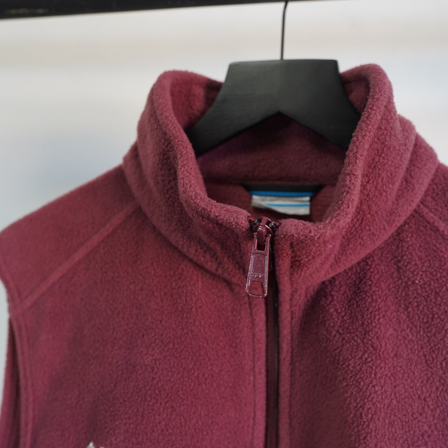 (M) Texas A&M Columbia Fleece Embroidered Full Zip Maroon Vest Stitched Sewn