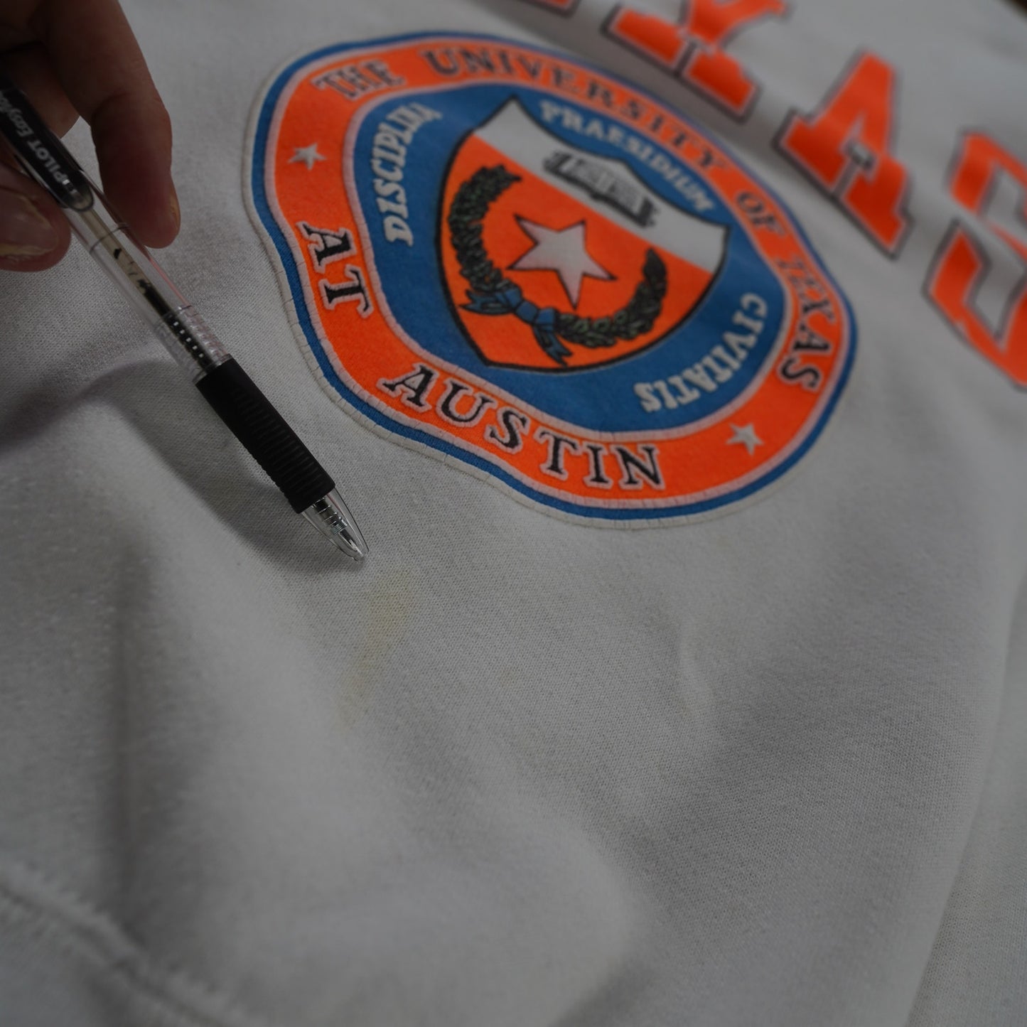 (M) Vintage Texas Longhorns Galt Sand Sweatshirt Men's M White Orange UT 90s Retro