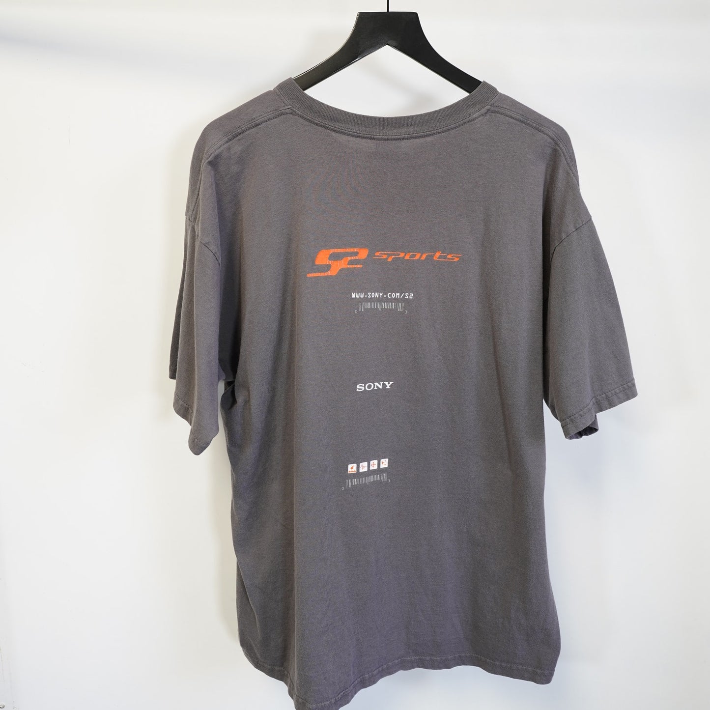 (XL) Vintage Sony S2 Sports Boombox Promotional T-shirt Men's XL Gray Y2K 2000s Skate