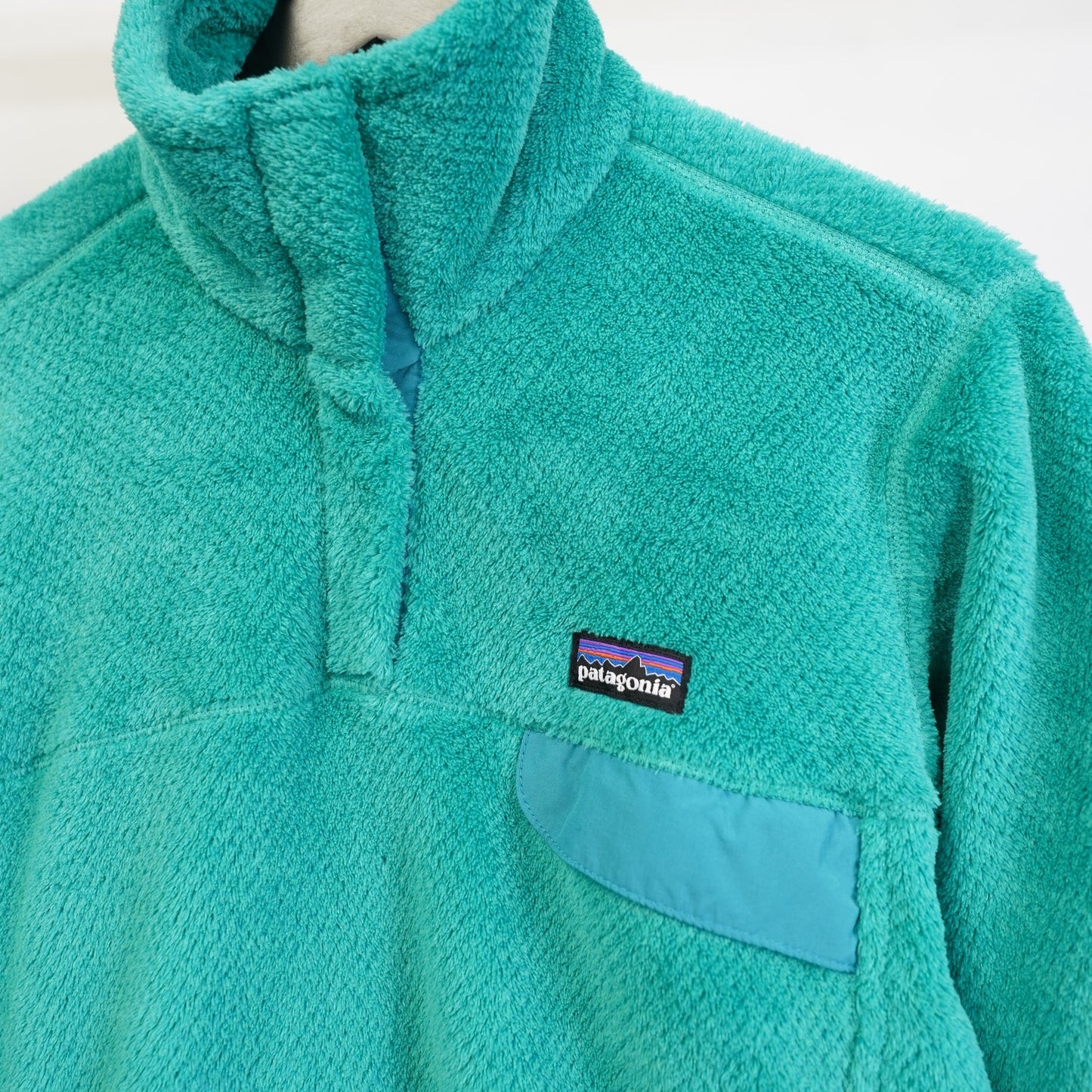 (Women's M) Patagonia Women's Re-Tool Snap-T Fleece Pullover Women's M Turquoise Green Hike