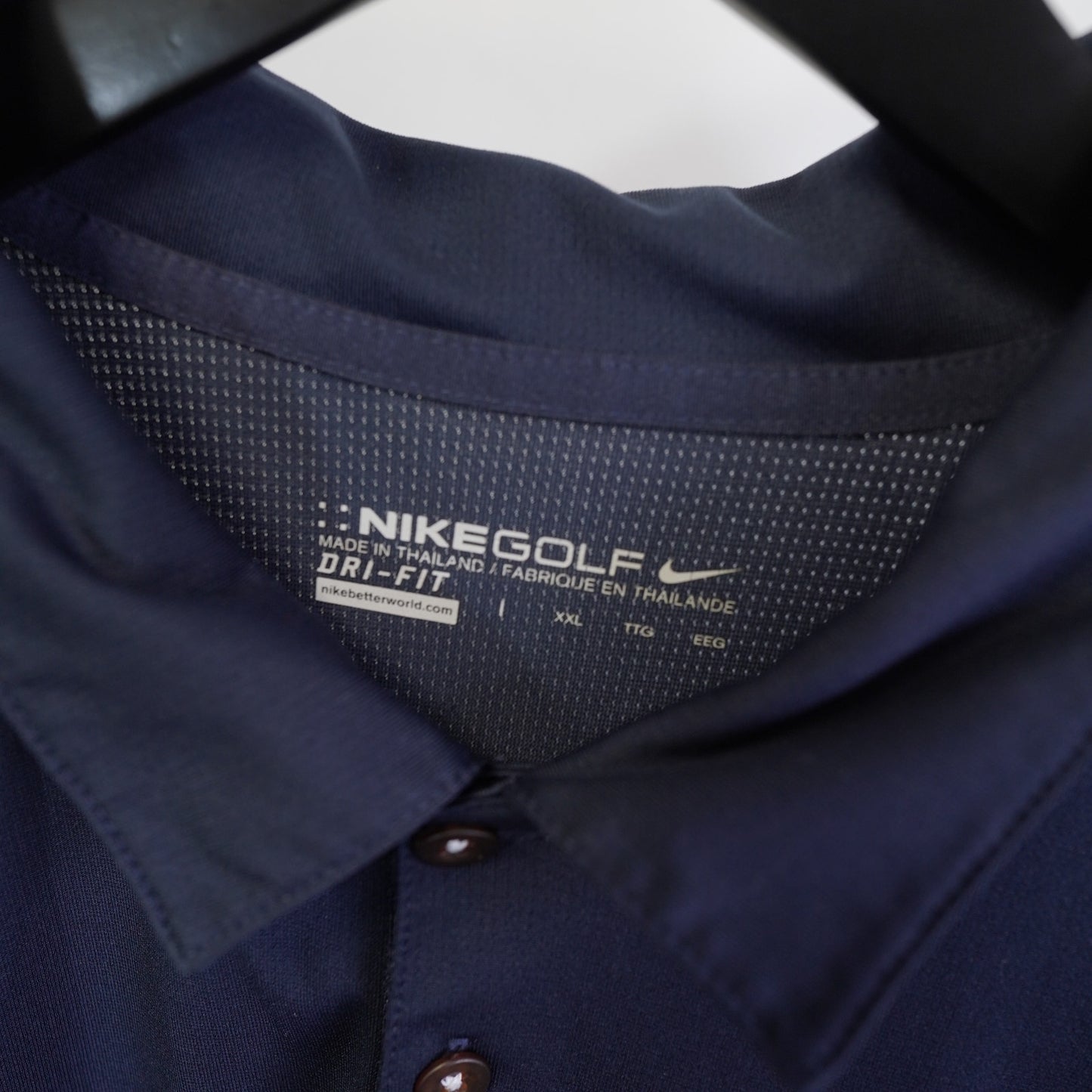 (XXL) Houston Texans Nike Golf Polo Shirt Men's XXL Navy Blue Stitched Bud Light NFL