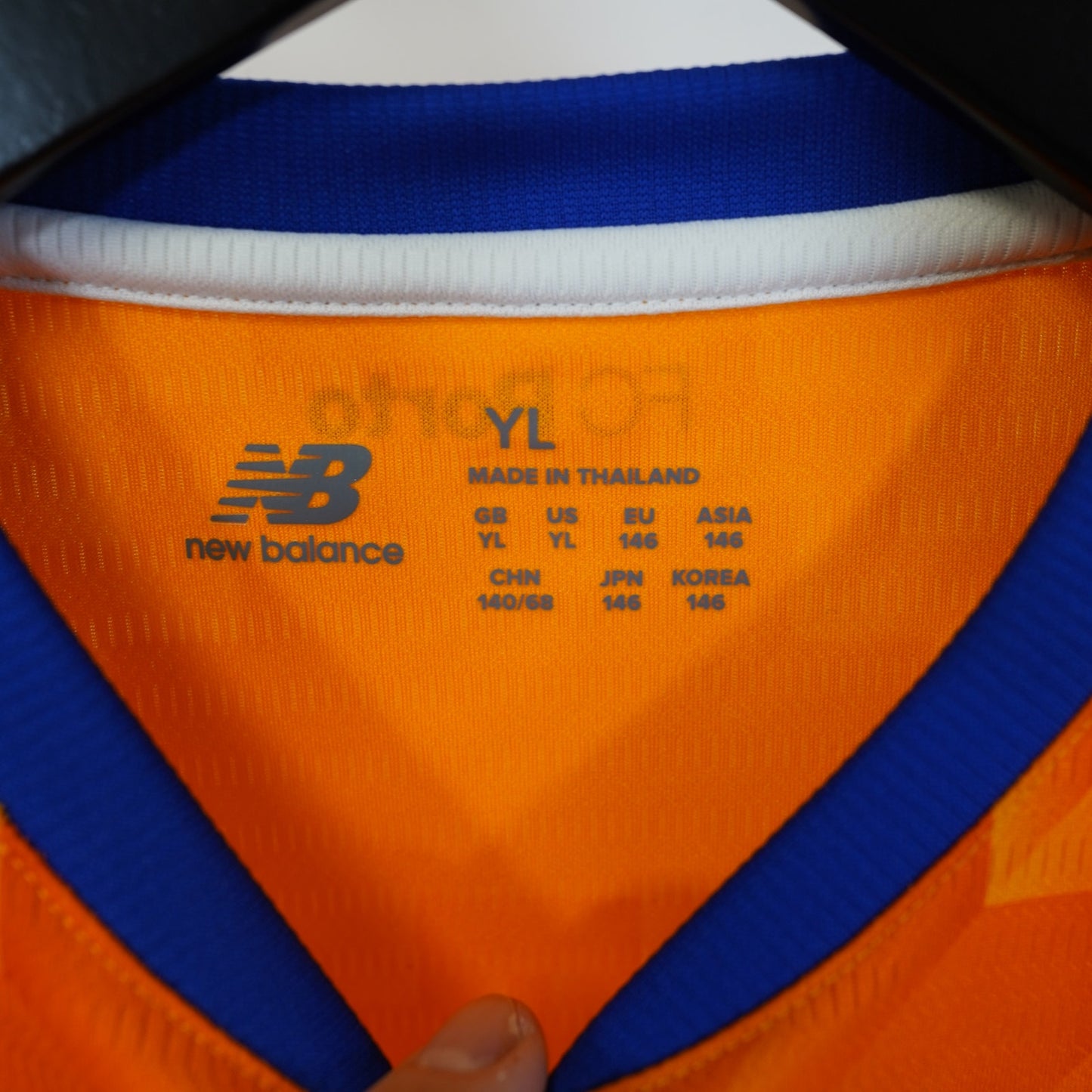 (Youth L) FC Porto New Balance Away Soccer Jersey 2024-25 Youth L Orange Kids Football