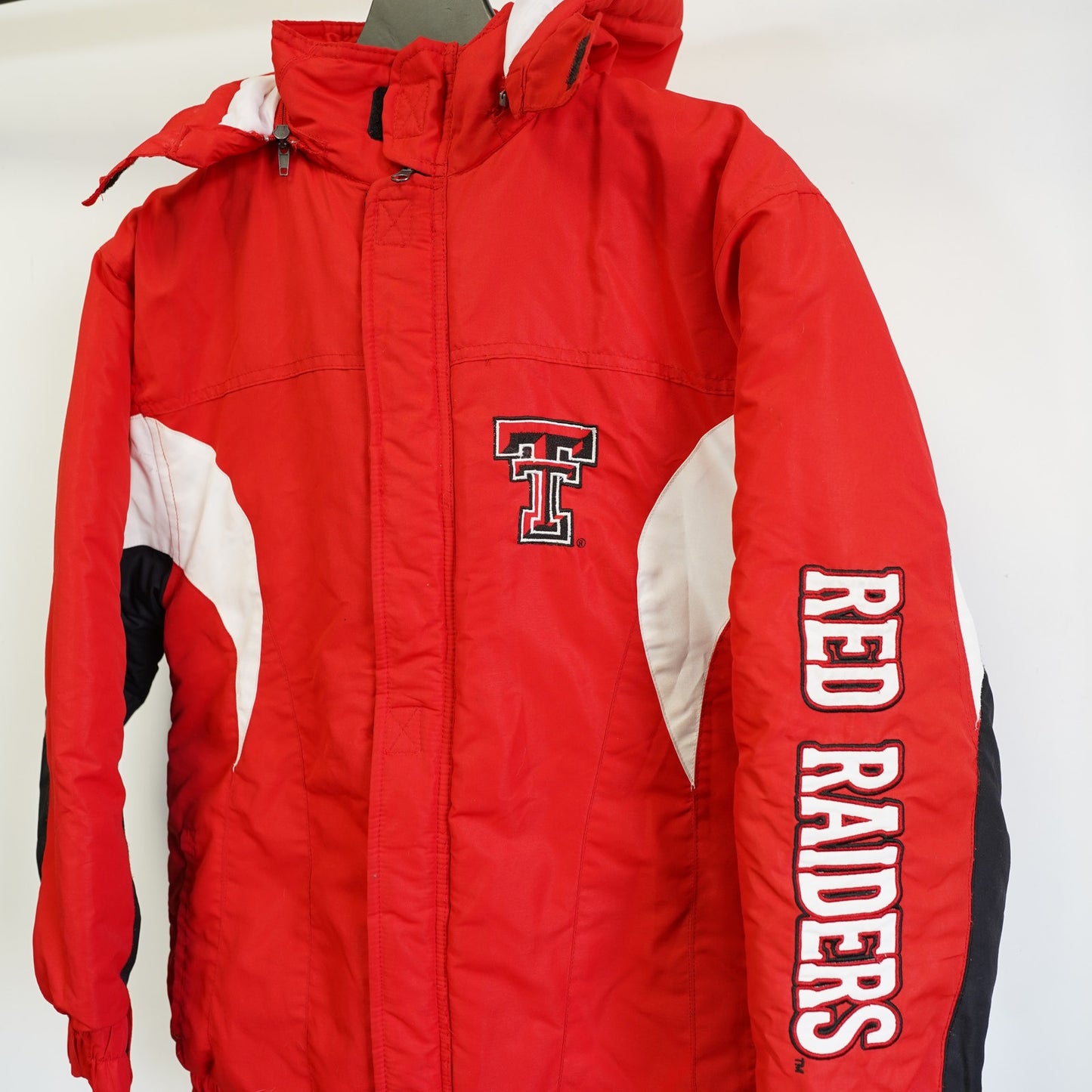(Youth XL) Texas Tech Red Raiders Puffer Jacket Kids Youth XL 18/20 Embroidered Hooded