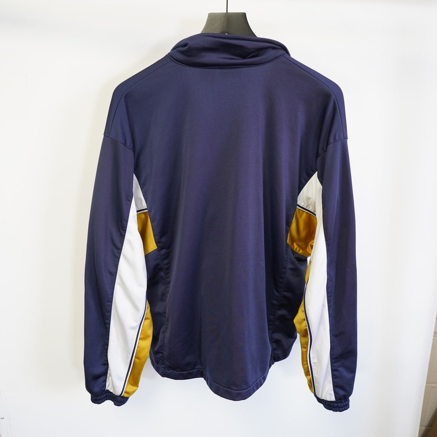 (M) Vintage Reebok Track Jacket Navy Gold Men's M Retro Full Zip