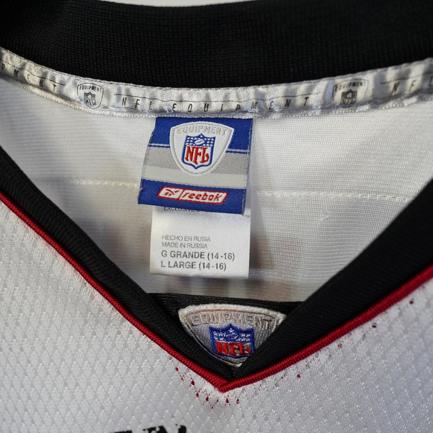 (Youth L) Vintage Michael Vick Atlanta Falcons Reebok Football Jersey Kids L White Mike