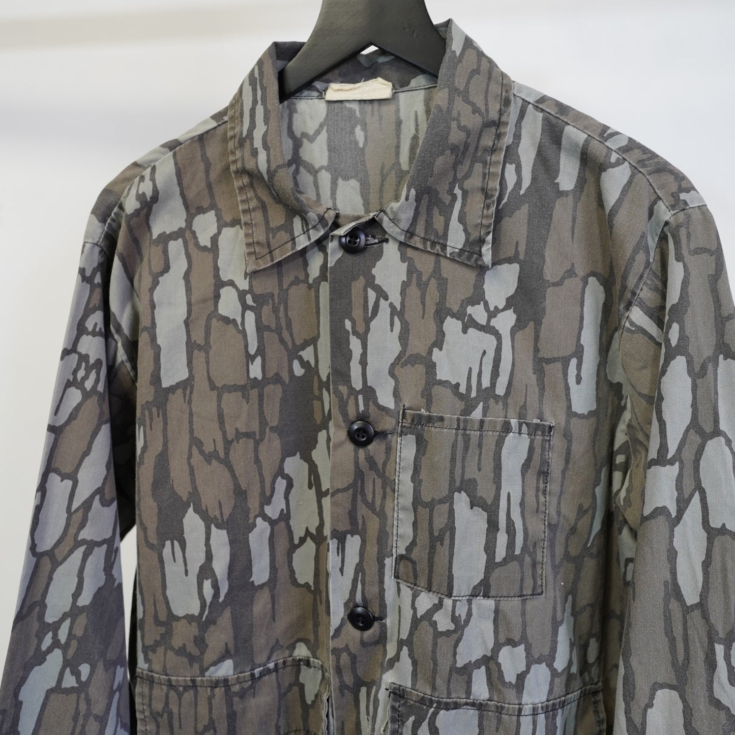 (M) Vintage Trebark Camo Hunting Jacket Lightweight Shirt Coat Men's M 80s Shooting