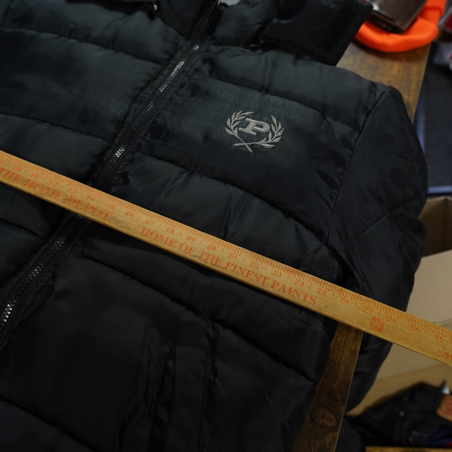 (M) Phat Farm Classics Puffer Jacket Heavy Winter Parka Coat Hip Hop Y2K