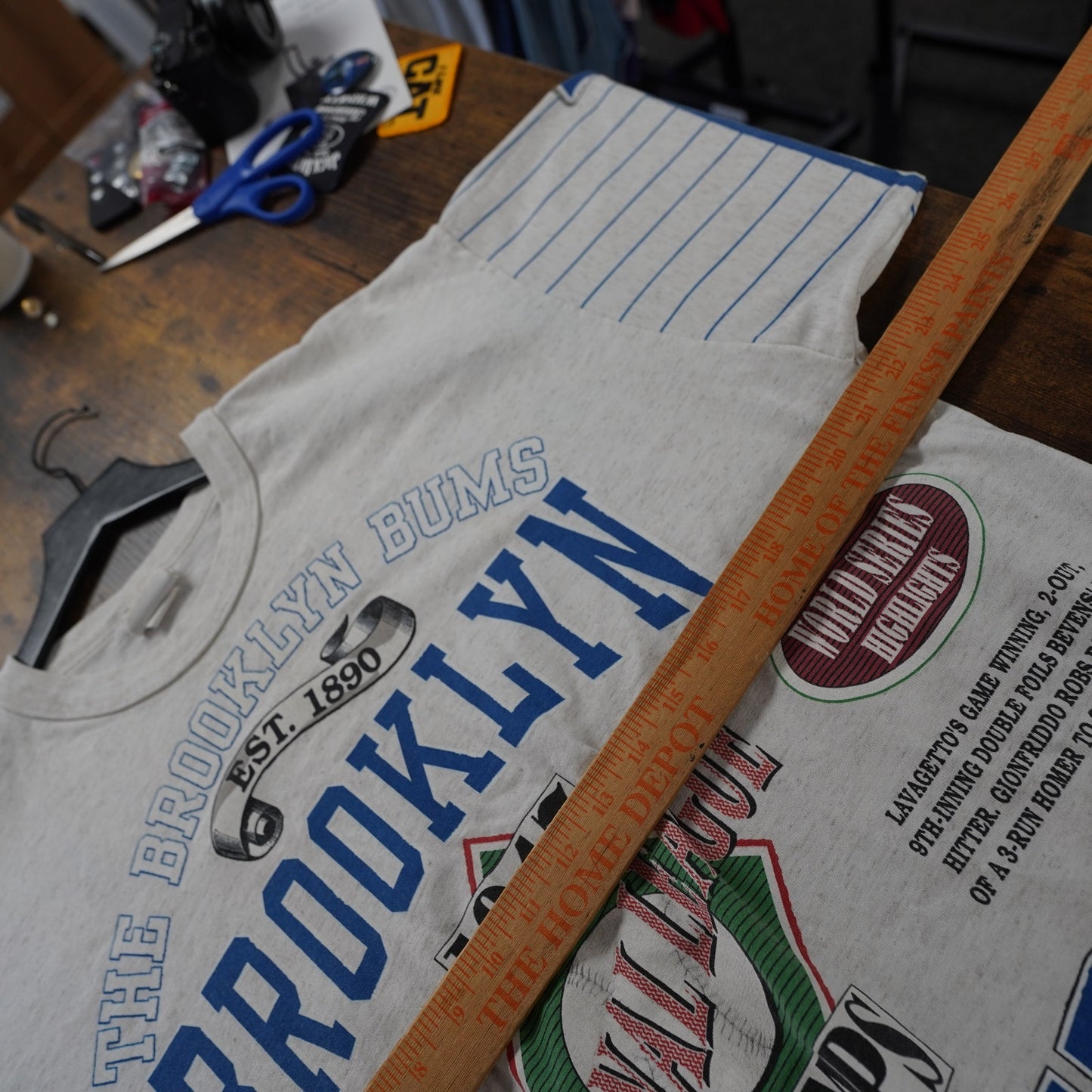 (XL) Vintage Brooklyn LA Dodgers Long Gone Cooperstown Collection T-Shirt Men's XL