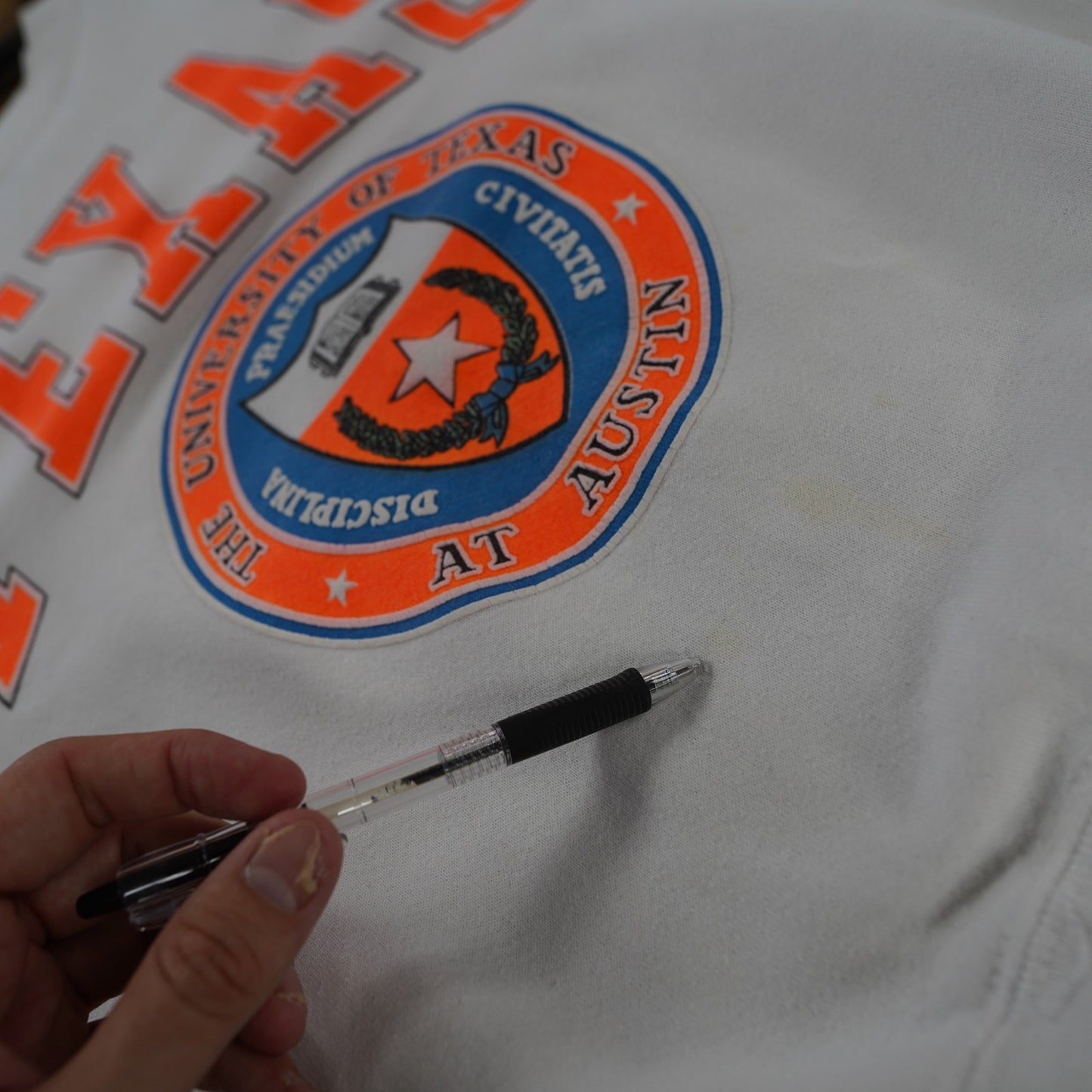 (M) Vintage Texas Longhorns Galt Sand Sweatshirt Men's M White Orange UT 90s Retro