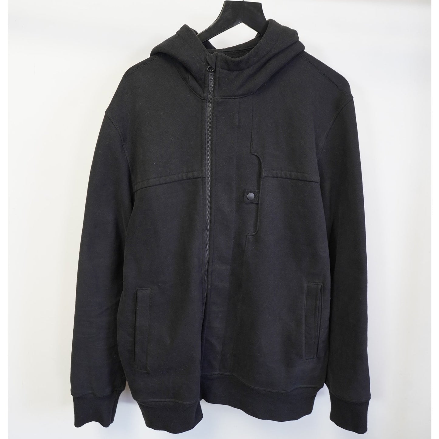 (XL) Lululemon West Coast Hoodie Asymmetrical Full Zip Men's XL Black Workout Gym