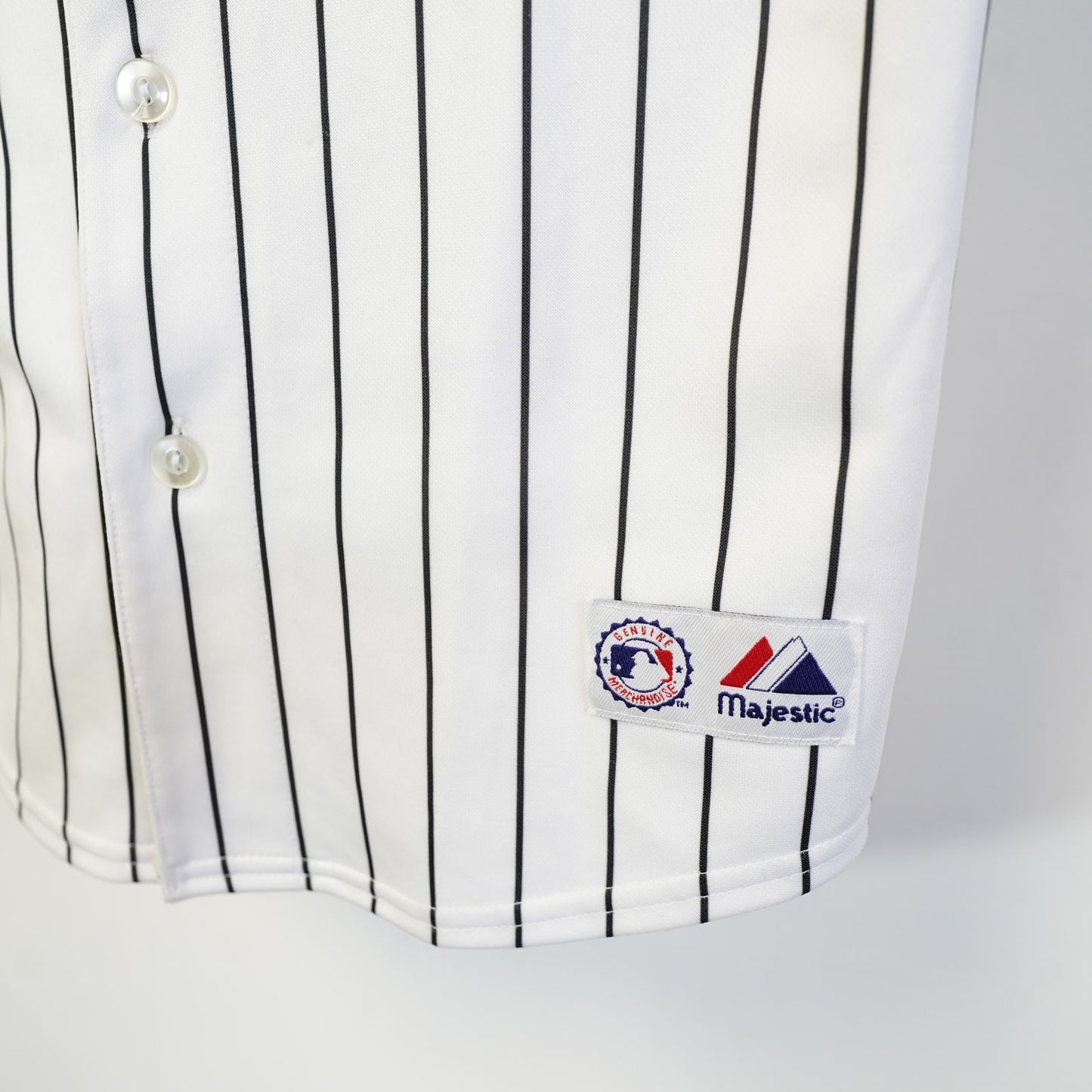 (Boys M) Vintage Houston Astros Sewn Majestic Willy Taveras Pinstripe Jersey Boys M White