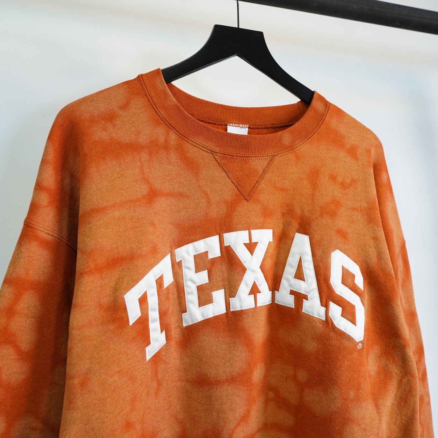 (XL) University of Texas Vintage Russell Athletic Sweatshirt Mens XL Orange Longhorn