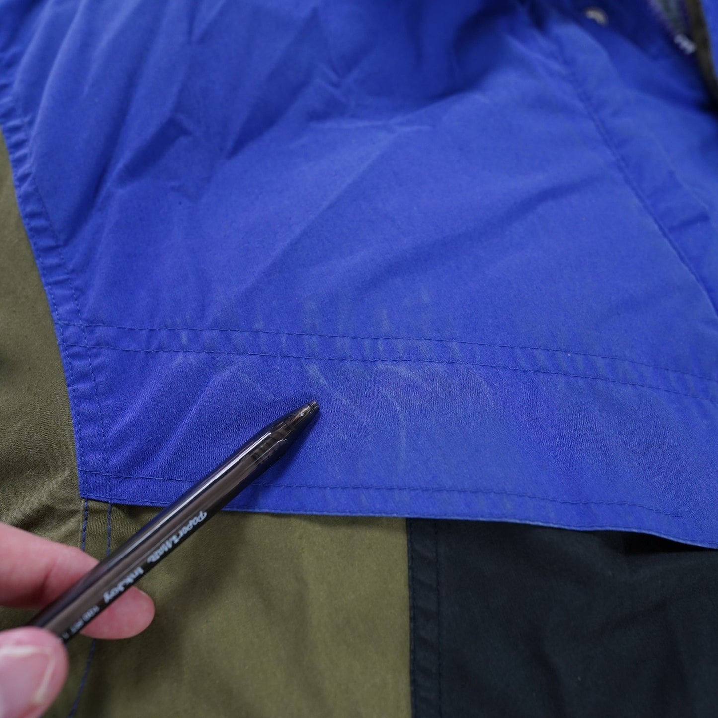 (L) Vintage Triple Fat Goose 90s Down Filled Puffer Ski Jacket Snow Blue