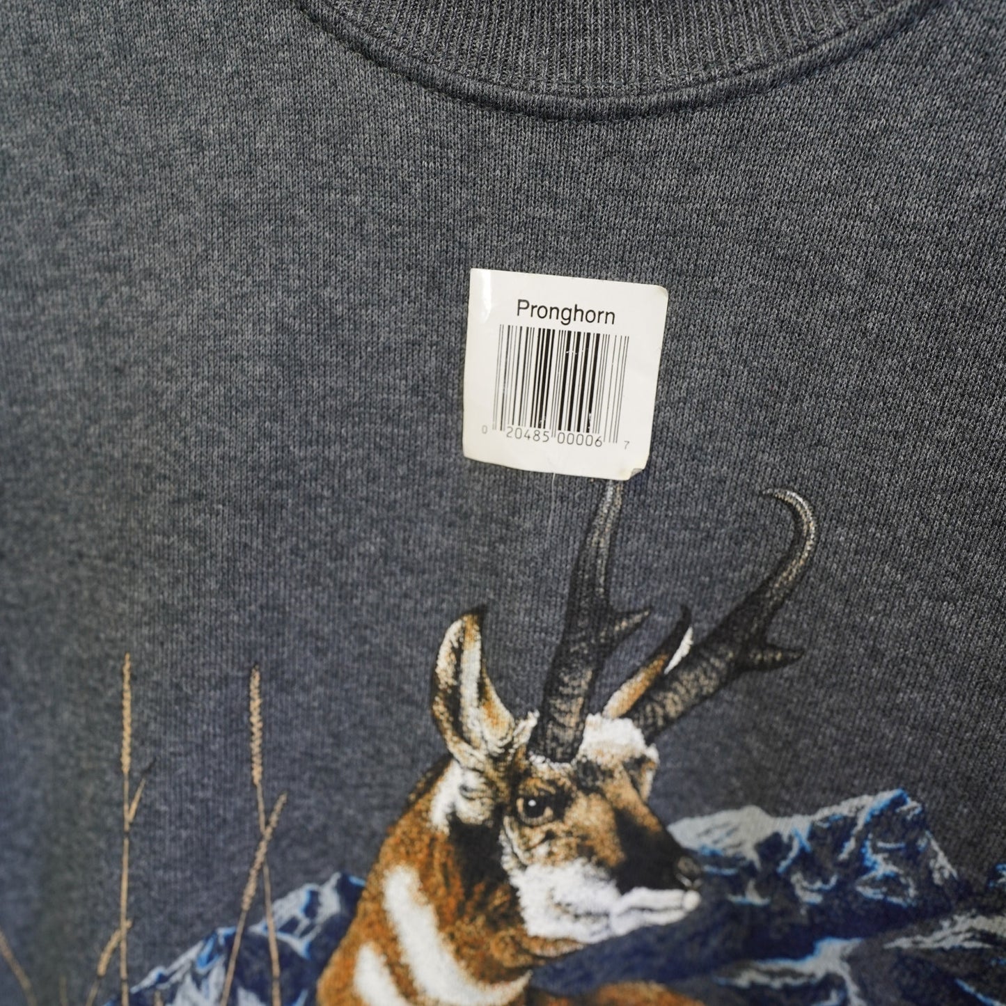 (XL) Vintage Pronghorn 90s Nature Sweatshirt Men's XL Gray Hunting Jerzees Hiking