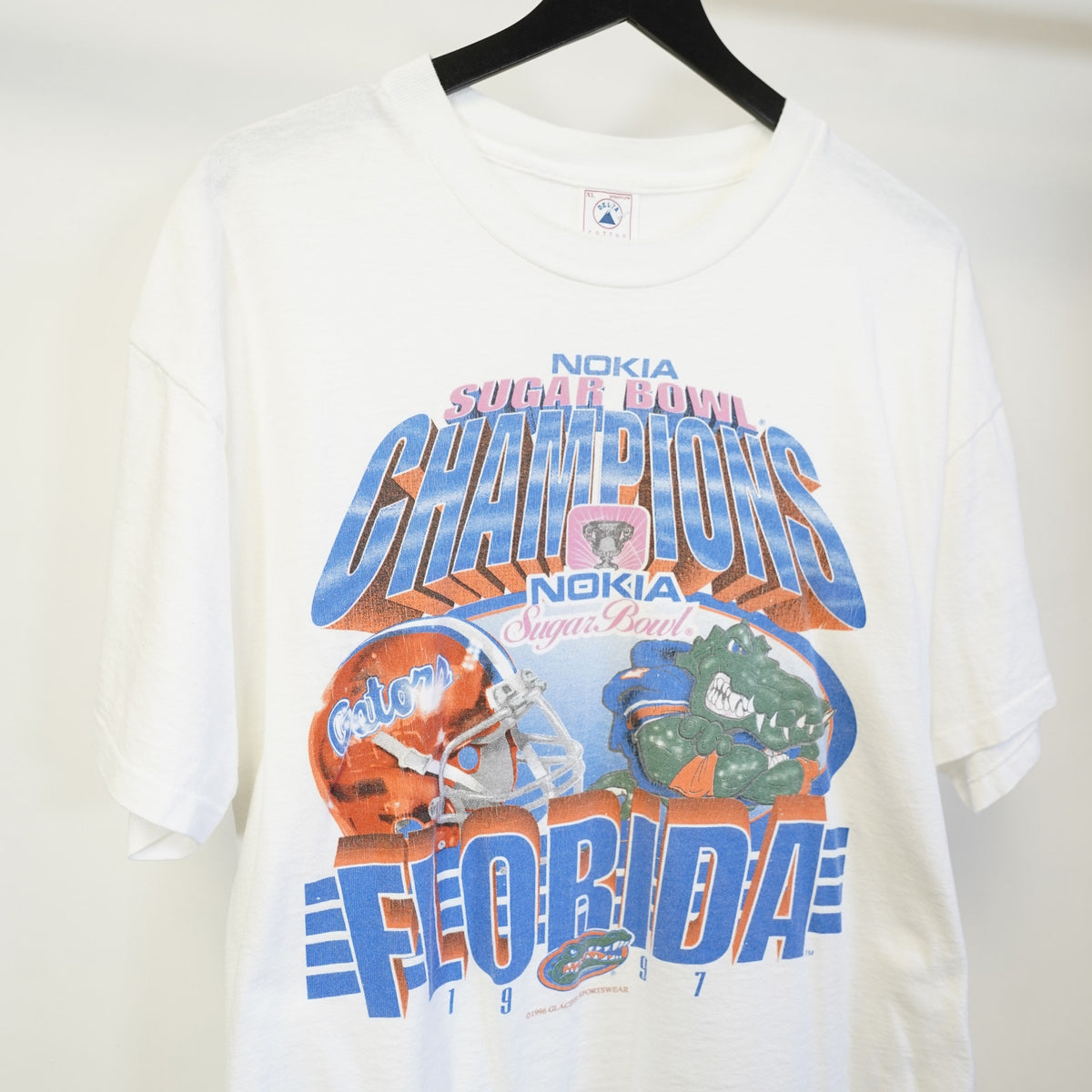 (XL) Vintage Florida Gators 90s National Champions Football T-Shirt Men's XL White