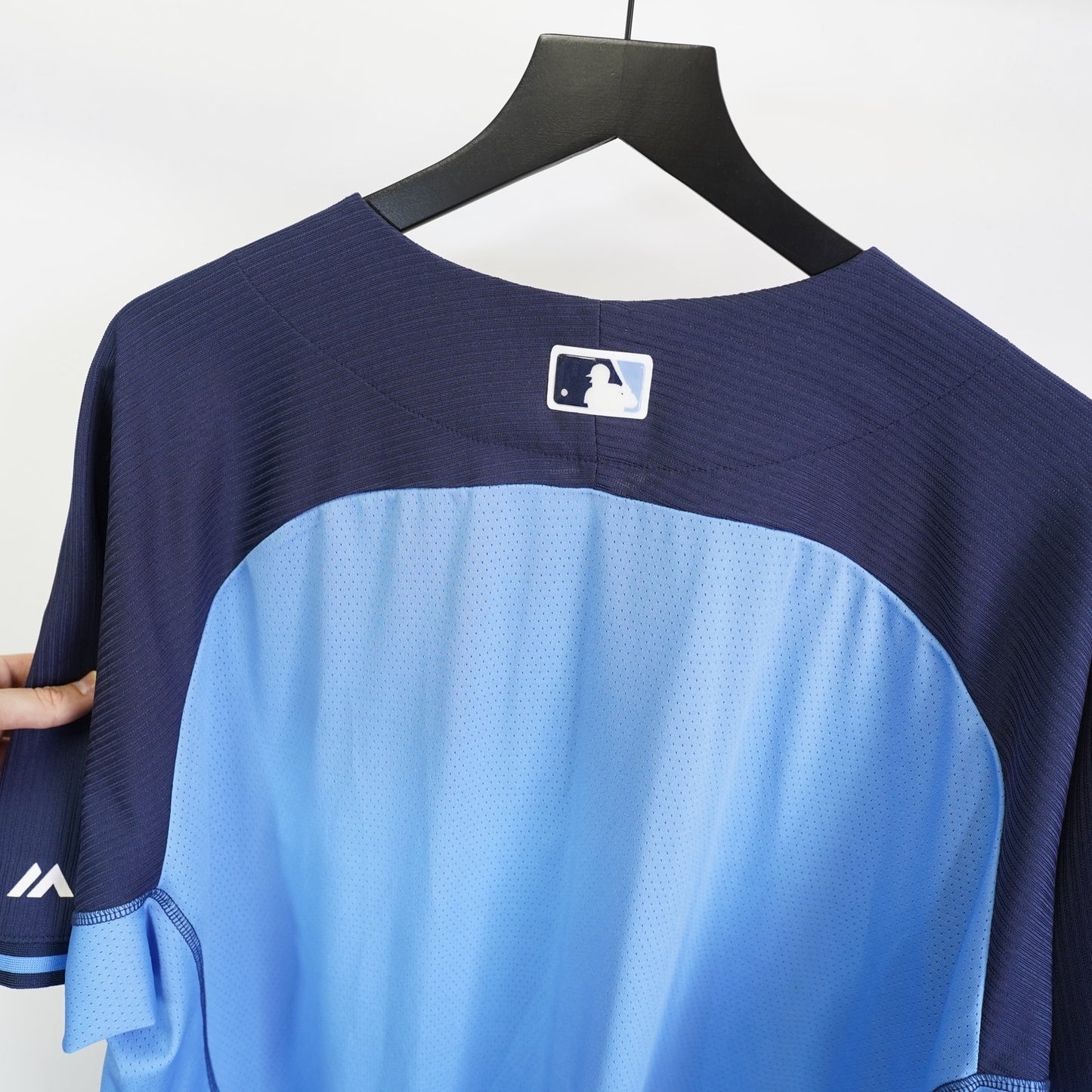 (XXL) Tampa Bay Devil Rays Embroidered Majestic Baseball Jersey Men's XXL Sz 52 Blue
