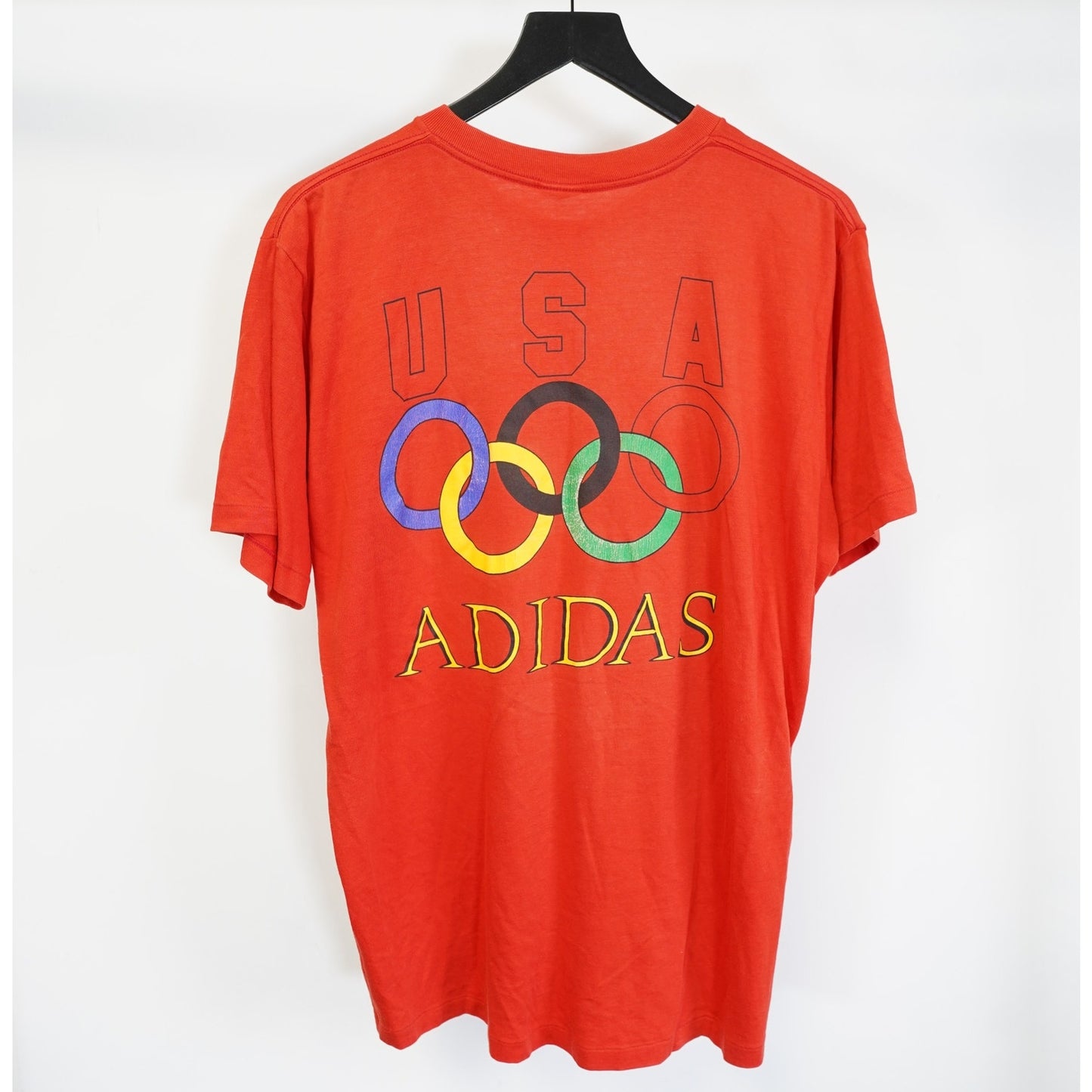 (XL) Vintage Adidas Olympic Summer Games Single Stitch T-Shirt Men's XL Basketball 90