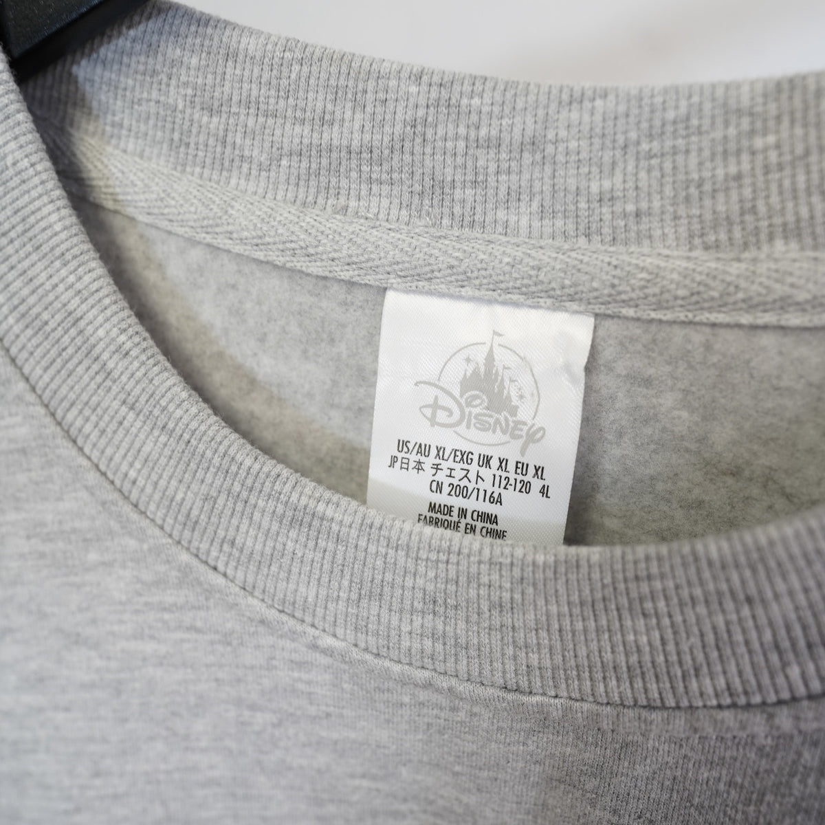 (XL) Disney Parks Pluto Embroidered Crewneck Sweatshirt Men's XL Gray Disneyland