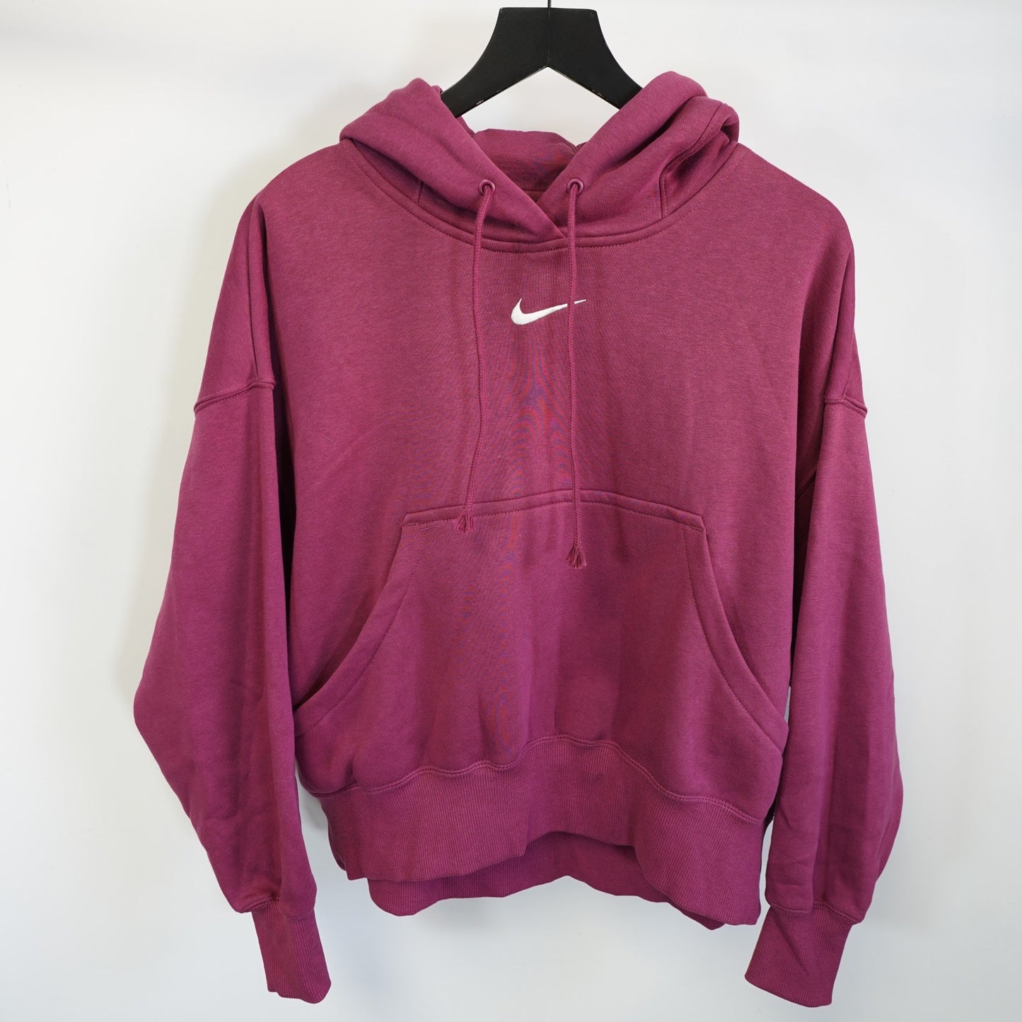 (Women's XS) Nike Center Swoosh Phoenix Fleece Over-Oversized Pullover Hoodie Women's XS Pink