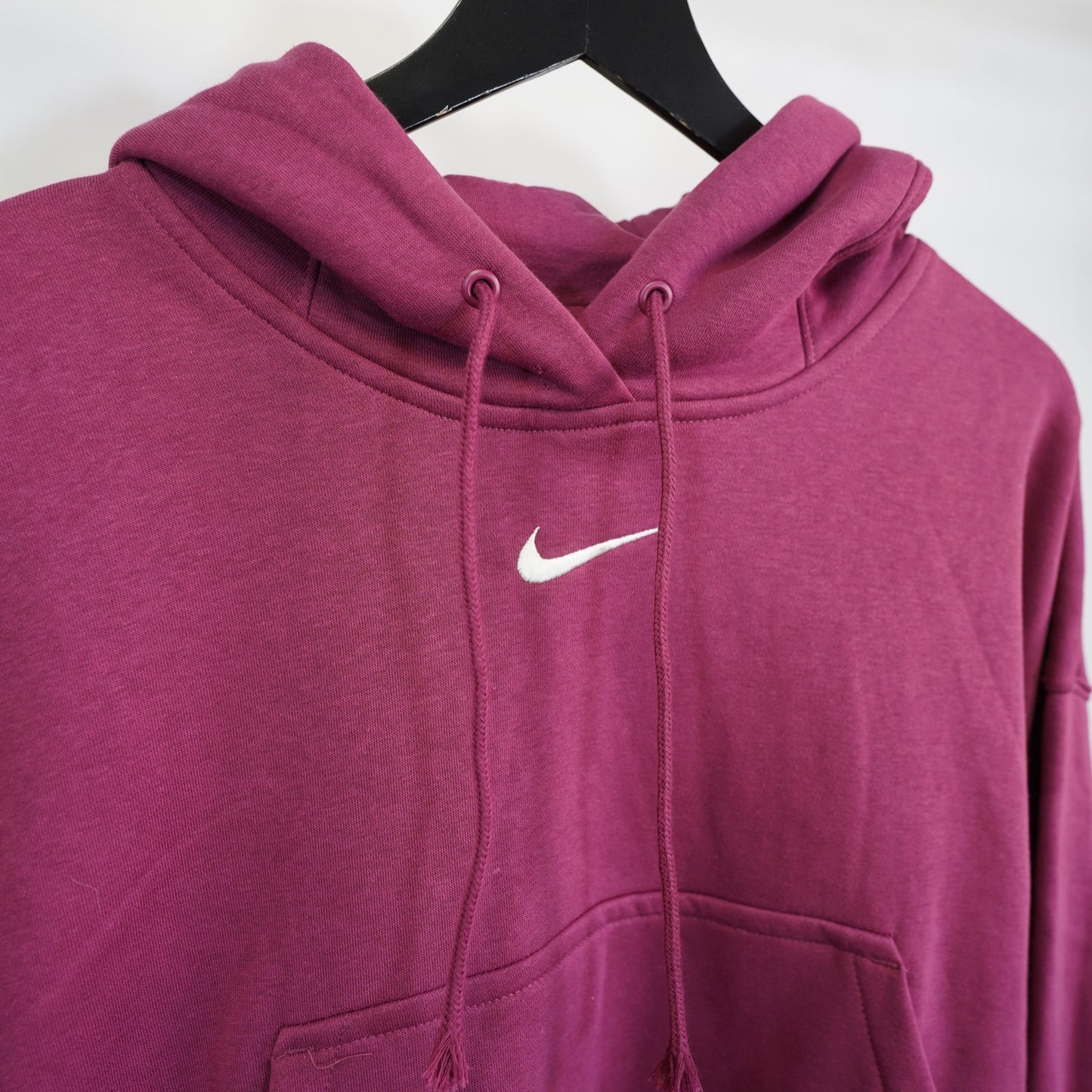 (Women's XS) Nike Center Swoosh Phoenix Fleece Over-Oversized Pullover Hoodie Women's XS Pink