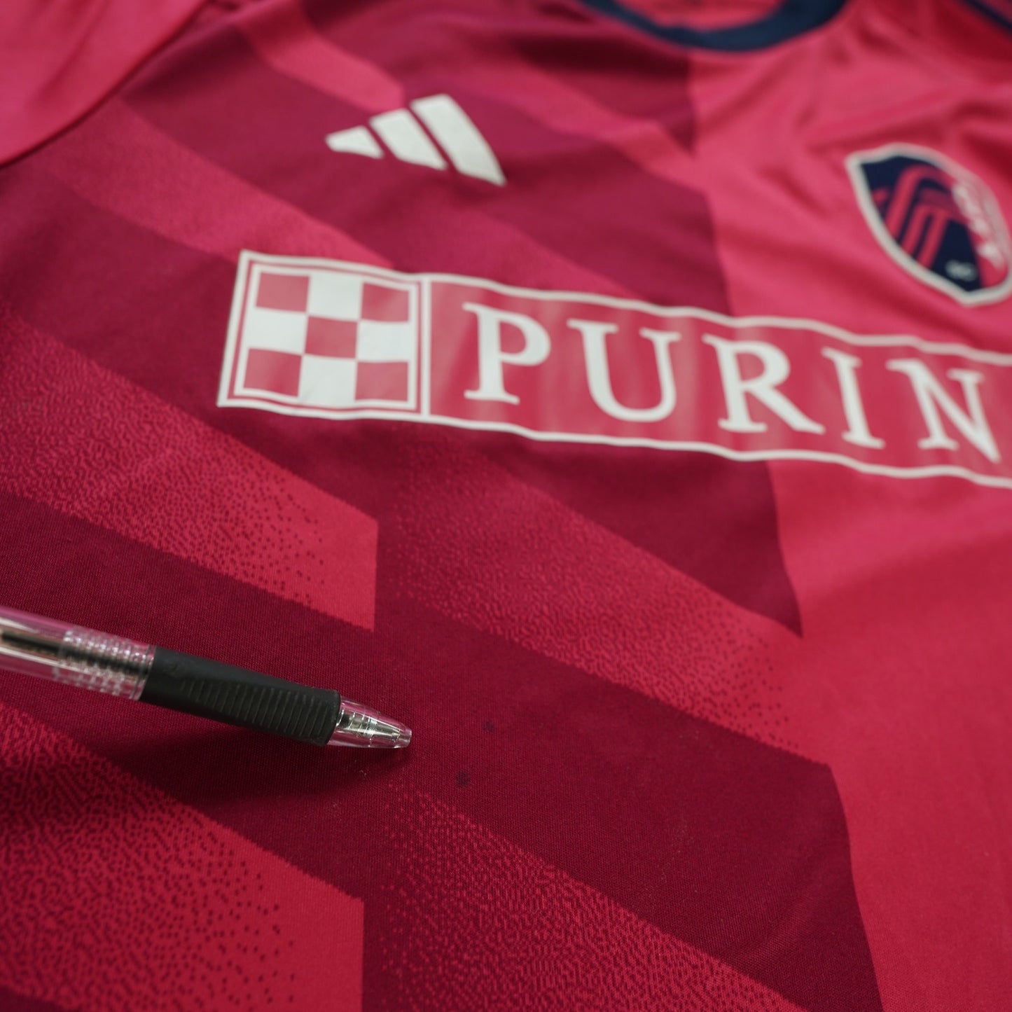 (S) Adidas St. Louis City SC 23/24 Home Soccer Jersey Men's S Power Pink MLS Futbol