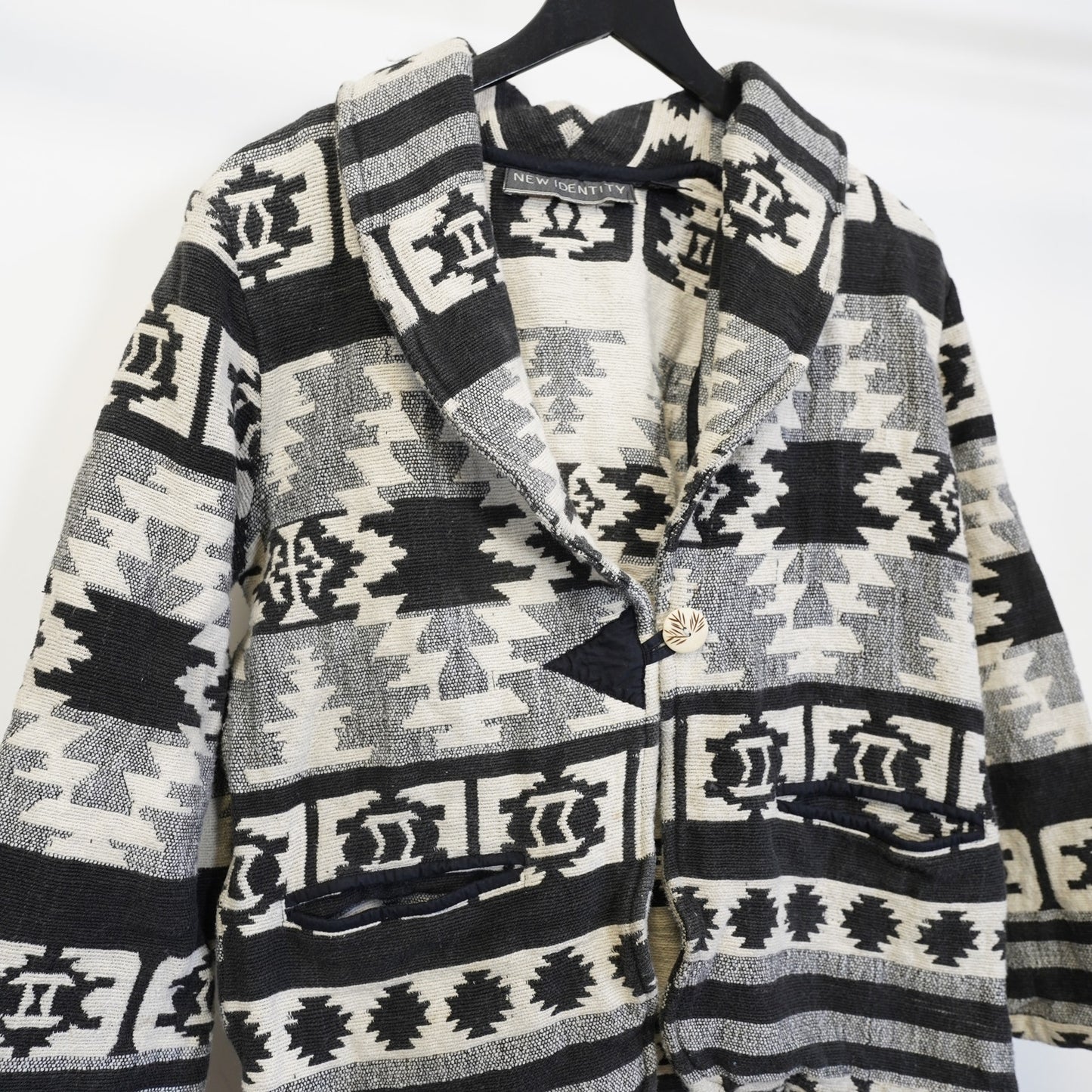 (Women's S) Vintage New Identity South Western Aztec Blanket Jacket Navajo Rodeo