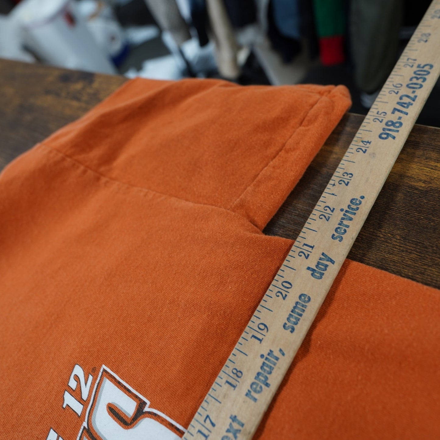 (L) Vintage University of Texas Longhorns National Champs T-Shirt Men's L Y2K Orange