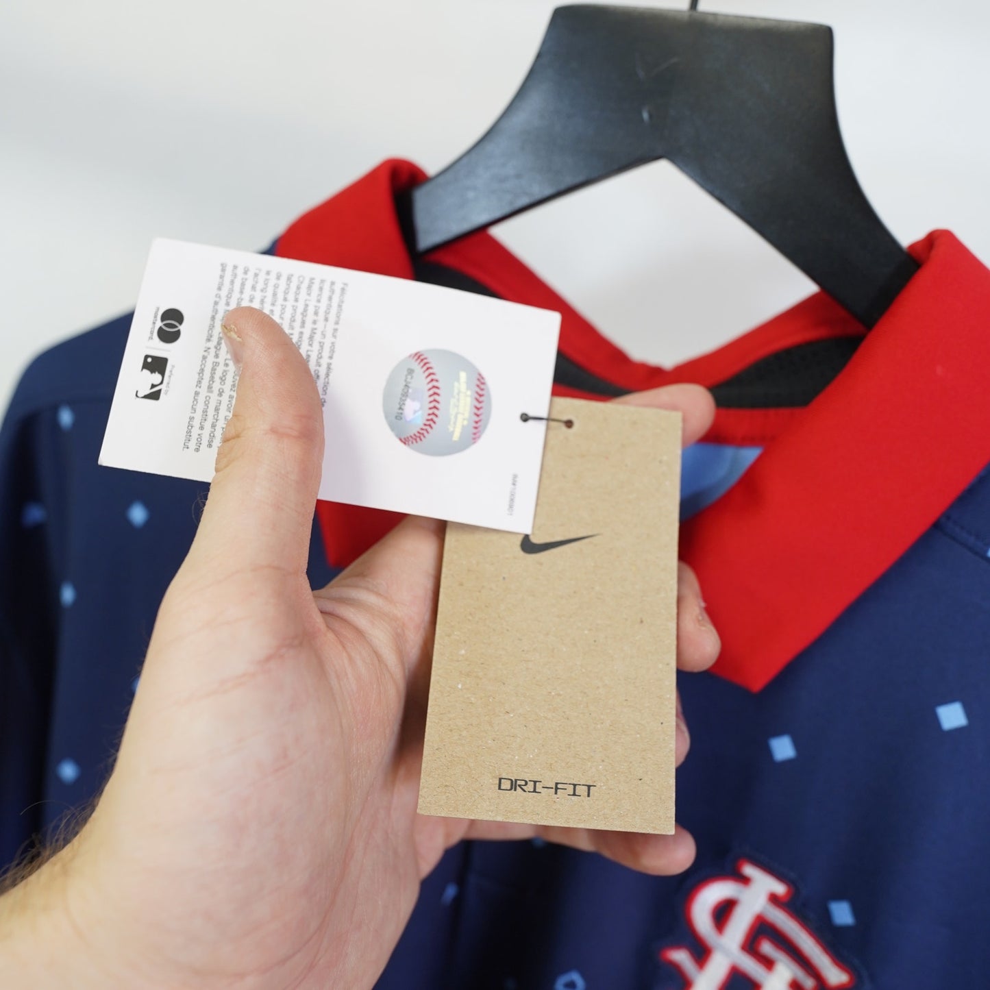 (XL) Nike St. Louis Cardinals Legacy Icon Vapor Dri-FIT Polo Shirt Men's XL Blue New