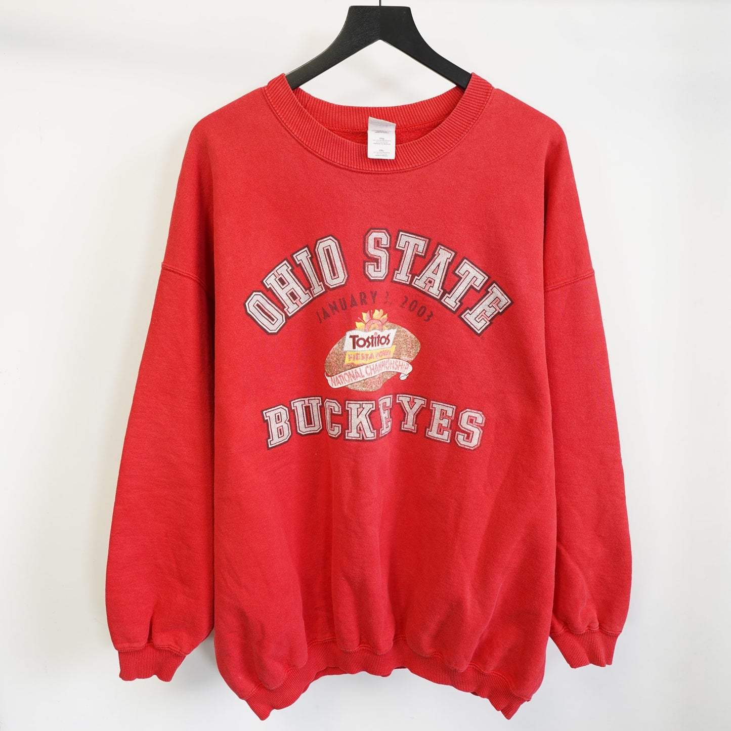 (XXL) Vintage Ohio State Buckeyes Y2K Fiesta Bowl Sweatshirt Men's XXL Red Gildan 2000