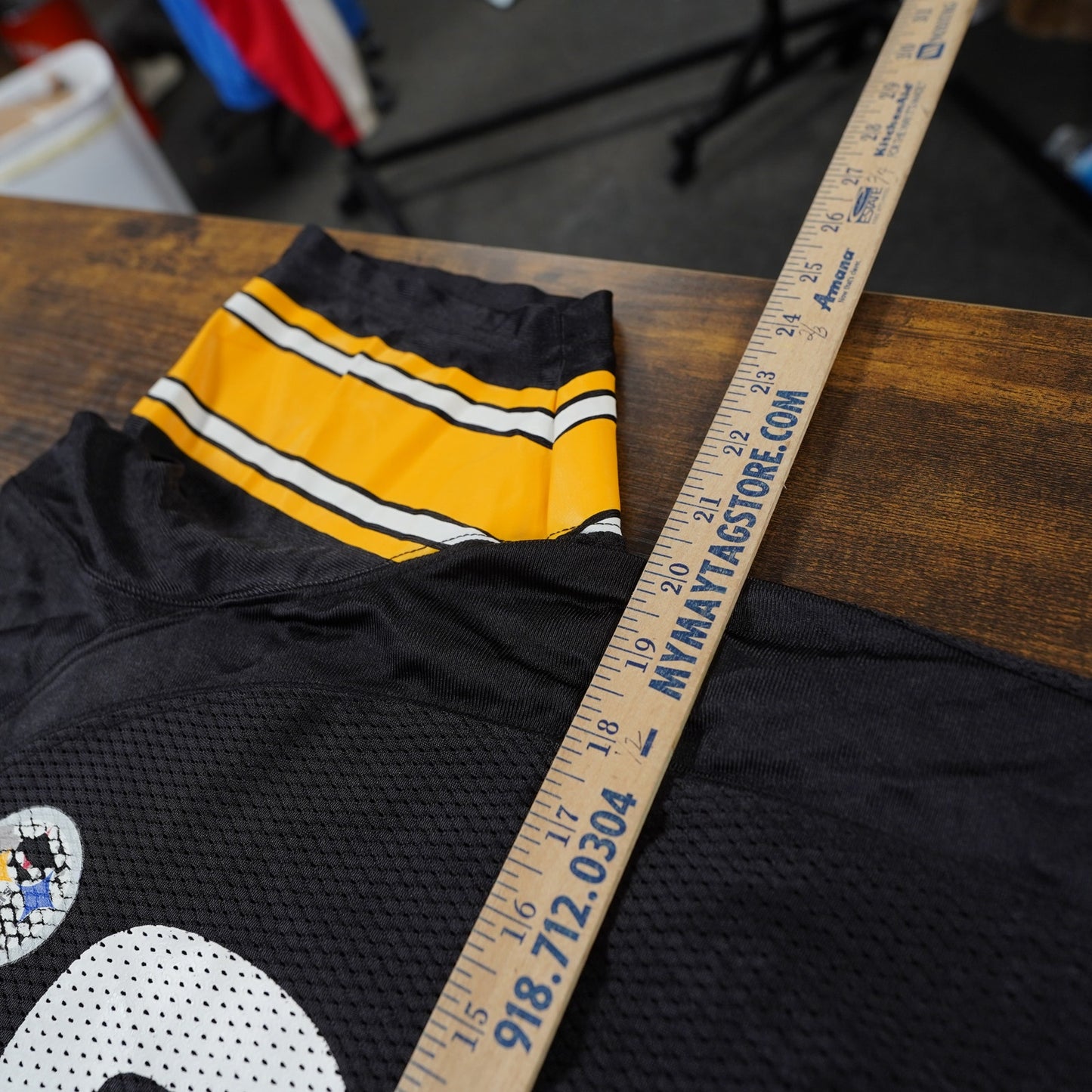 (Women's XL) Vintage Reebok Pittsburgh Steelers Troy Polamalu #43 Jersey Black NFL