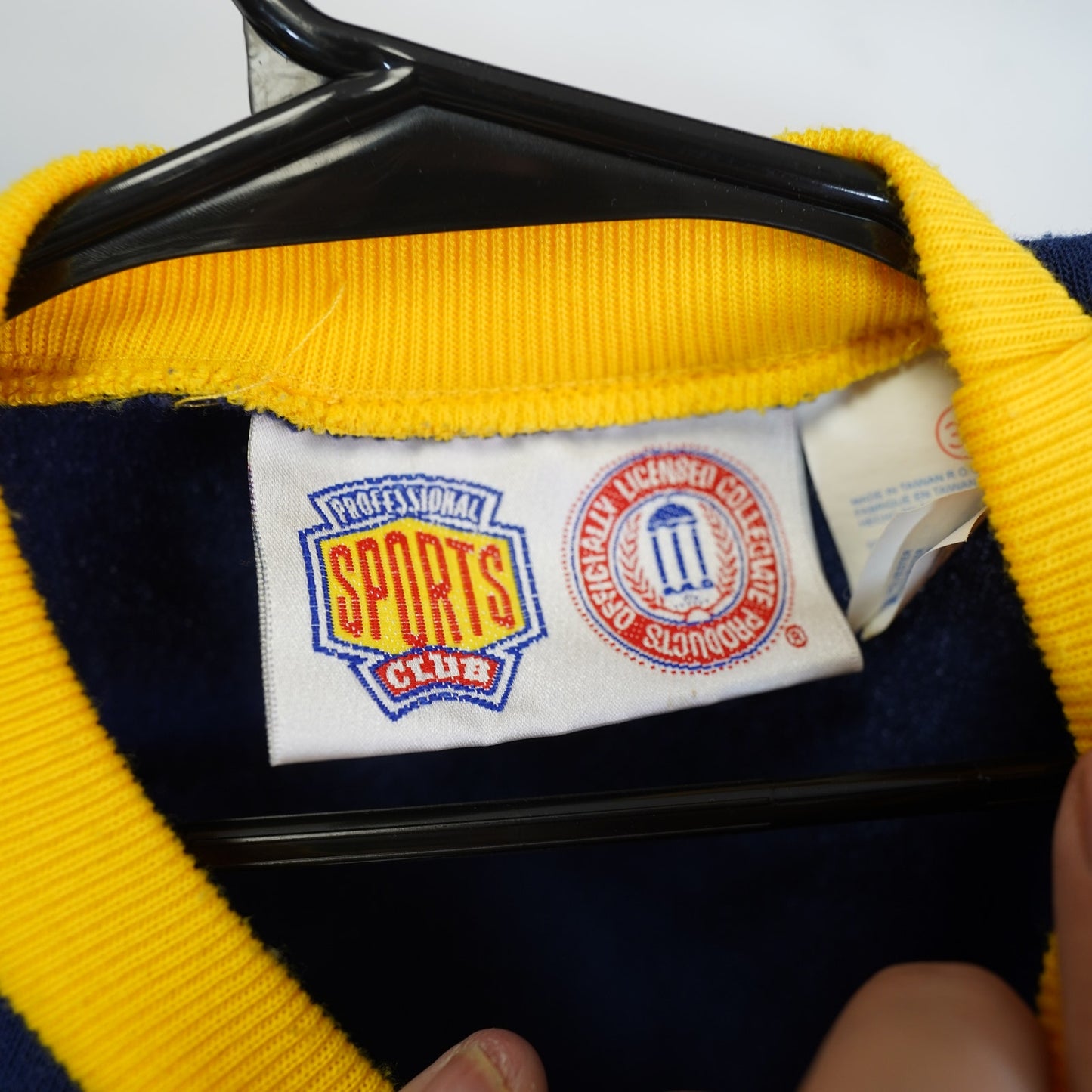 (Kids 3T) Vintage Michigan Wolverines Toddler Sewn Crewneck Sweatshirt Kids 3T Youth 90s