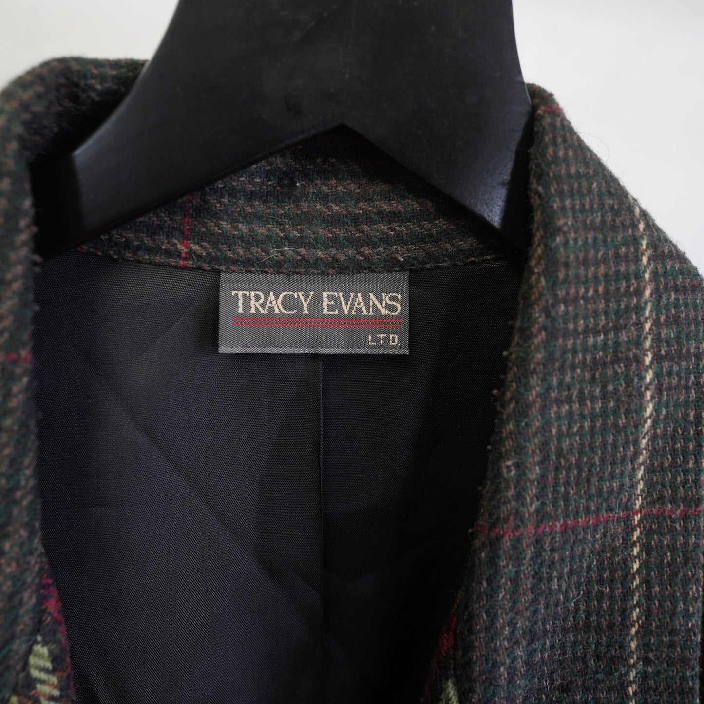 (Women's M) Vintage Tracy Evans Plaid Patchwork Suit Jacket Women's M 90s Preppy Sports Coat