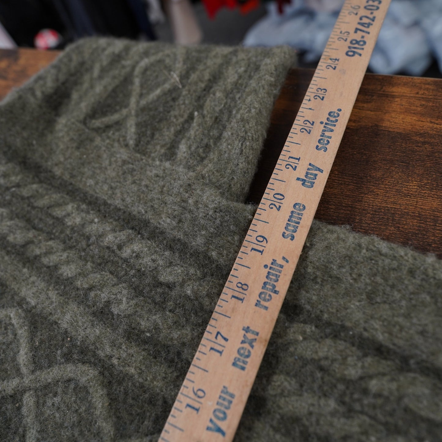 (Women's L/XL) Vintage 100% Pure Wool Cabelas Cable Knit Fisherman Sweater Women's XL Green