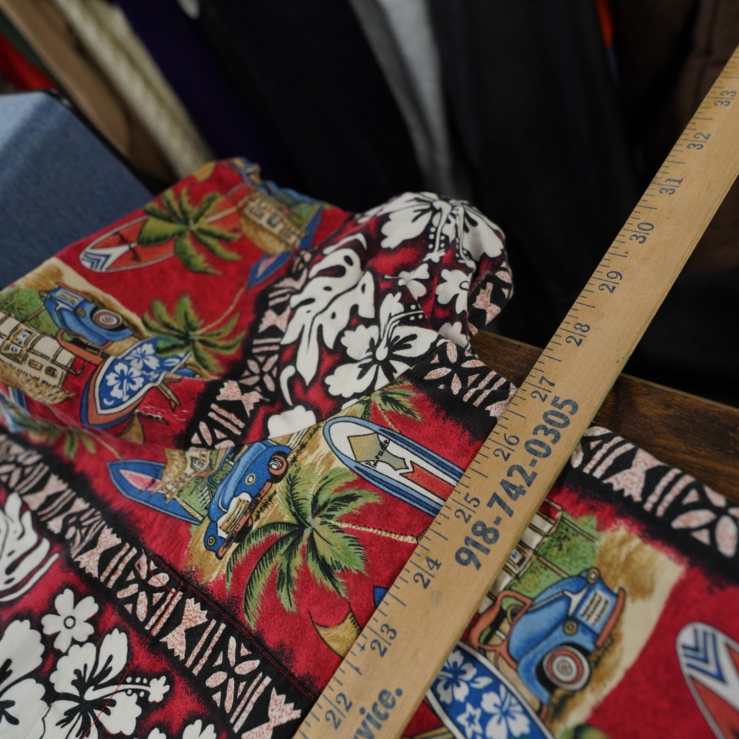 (XXL) Vintage 90's RJC Hawaiian Shirt Men's 2XL Floral Tropical Surf XXL Red