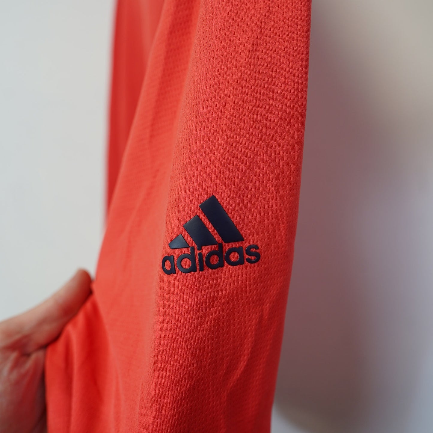 (XL) Adidas Pebble Beach Golf Links 1/4 Zip Pullover Men's XL Orange Pink Embroidered