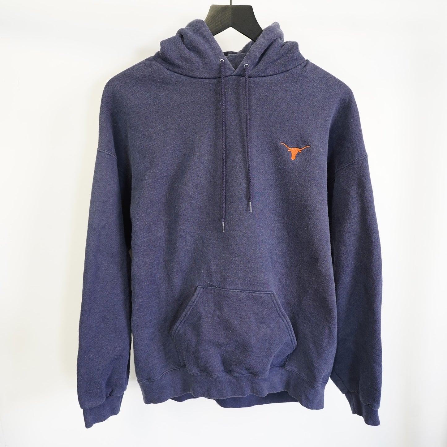(L) Vintage University of Texas Longhorns Lee Heavy Hoodie Men's L Navy Blue 90s UT