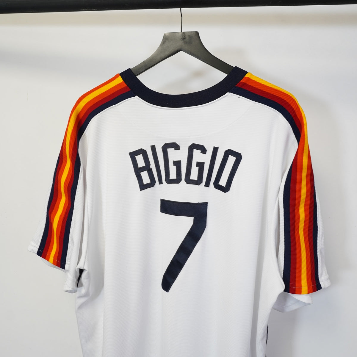 (2XL) Houston Astros Craig Biggio Sewn Majestic Baseball Jersey Men's 2XL White Retro