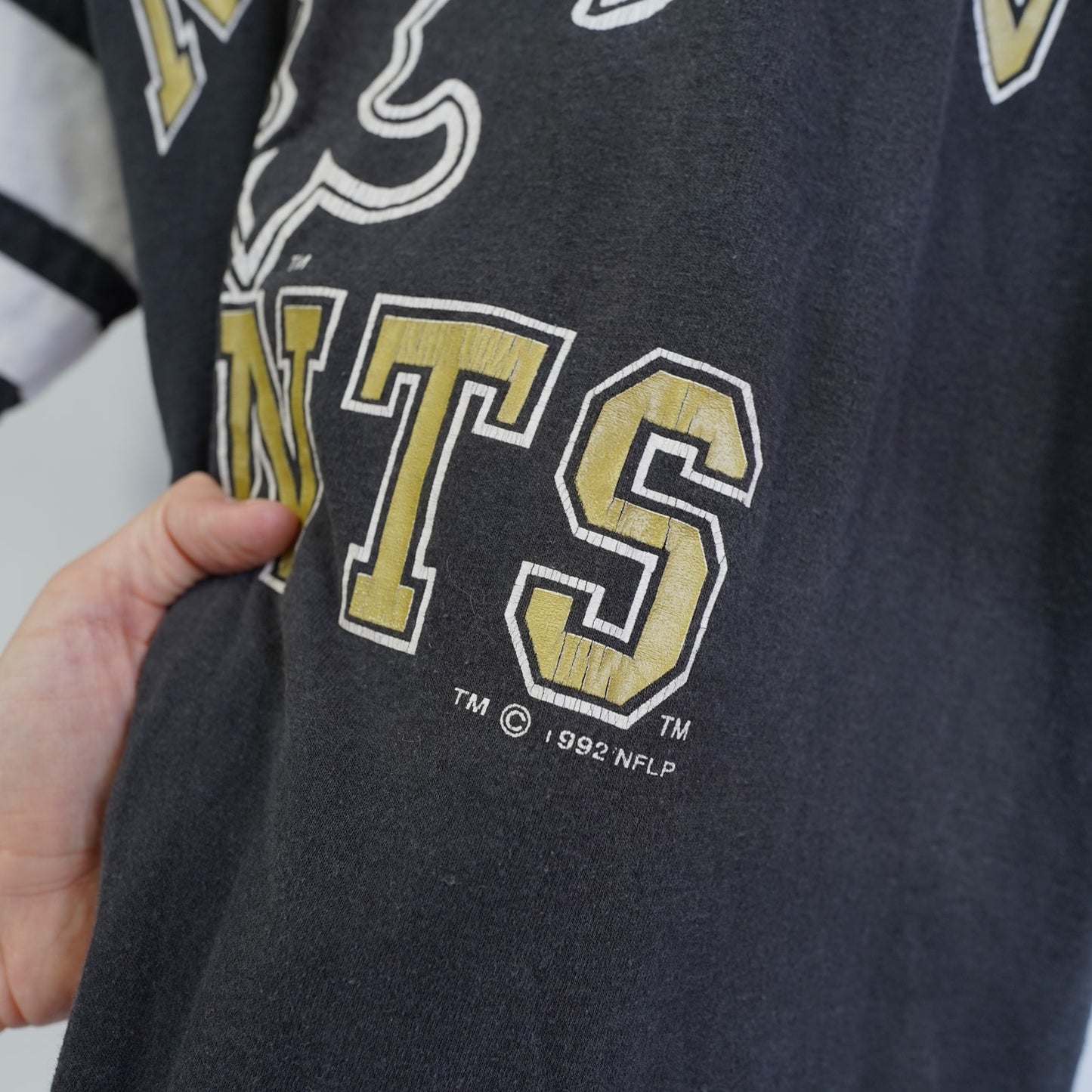 (XL) Vintage New Orleans Saints Jersey T-Shirt 90s Logo 7 NFL USA Made