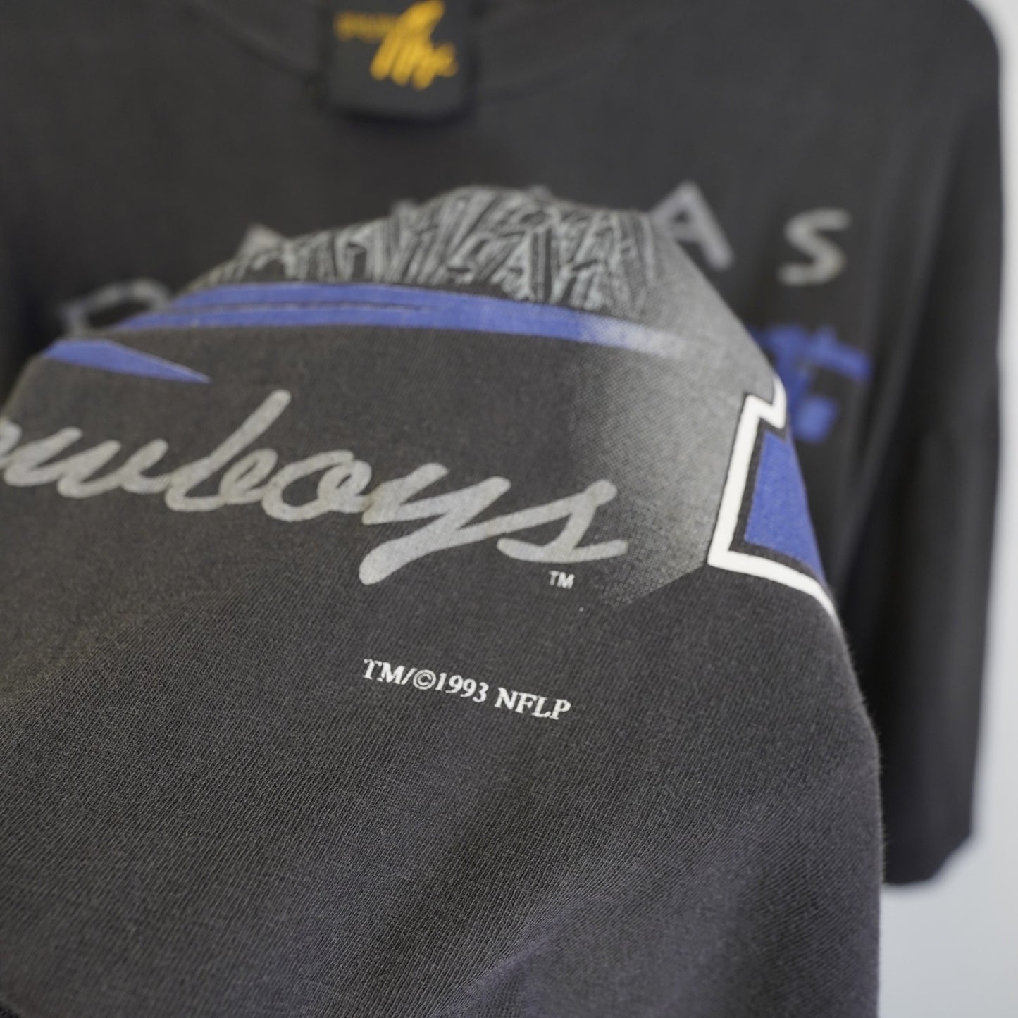 (XL) Vintage Dallas Cowboys Big Logo Pure Magic T-Shirt Men's XL Black 90s