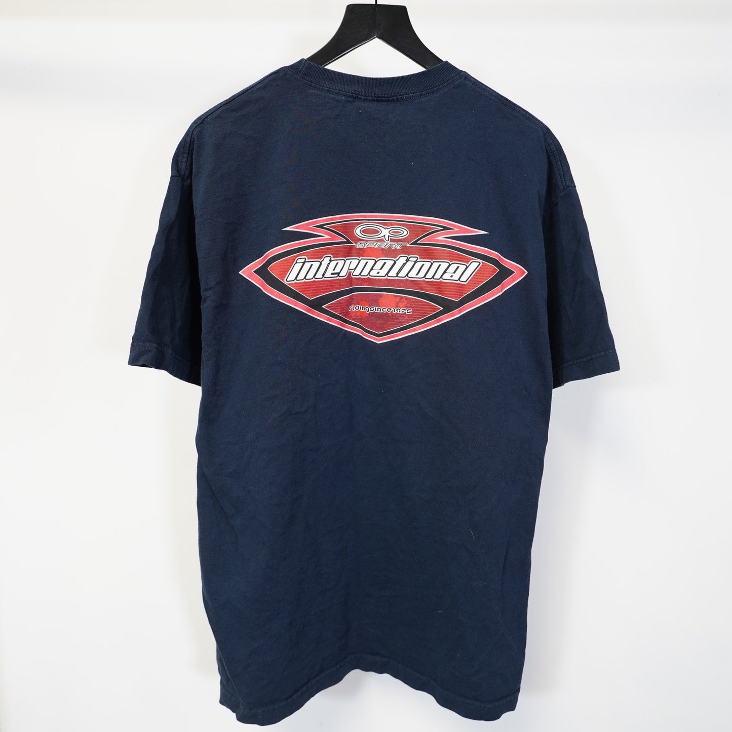 (XL) Vintage Ocean Pacific International Surf T-Shirt Men's XL Blue Y2K Skate 2000s