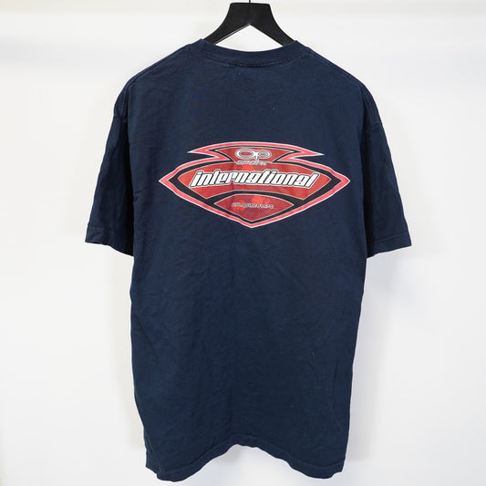 (XL) Vintage Ocean Pacific International Surf T-Shirt Men's XL Blue Y2K Skate 2000s