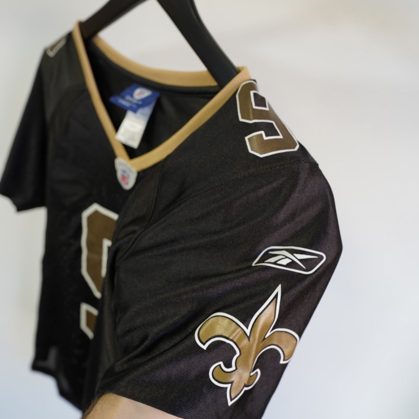 (Women's S) Vintage Drew Brees New Orleans Saints Jersey Women's S Reebok Black NFL Official