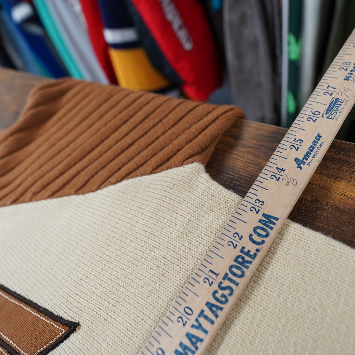 (L) Vintage Southpole Y2K Embroidered Knit Sweater Men's L Cream Tan 2000s Retro